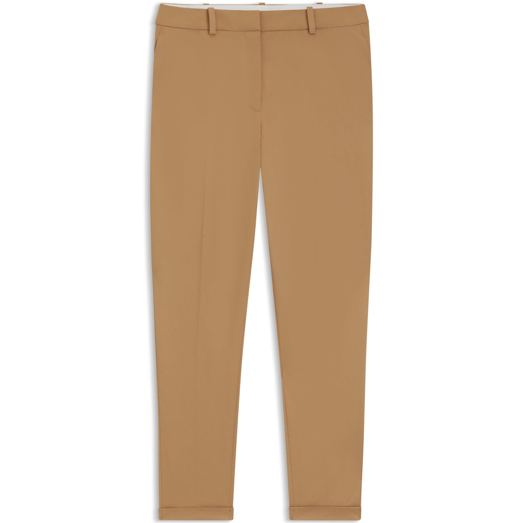 Boss Women's Tachinoa Straight Leg Trousers - Medium Beige - 4 (XXS)
