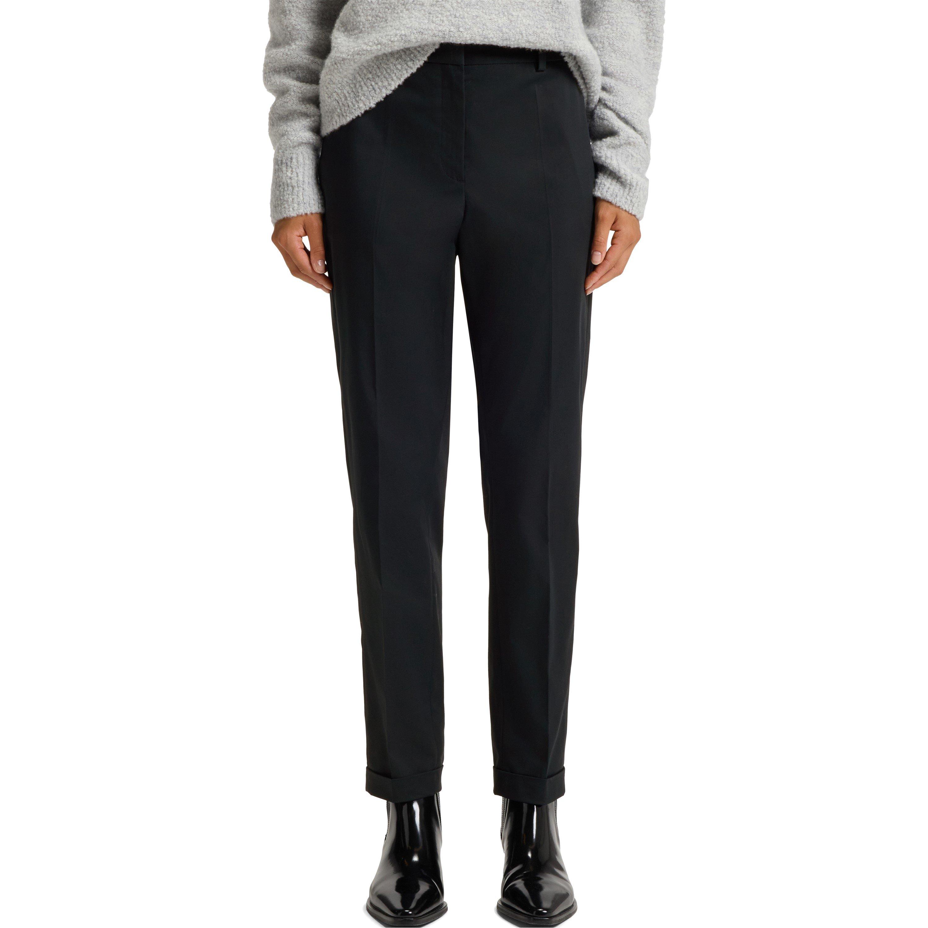 Dark Blue - Boss - Women's Tachinoa Straight Leg Trousers - 2