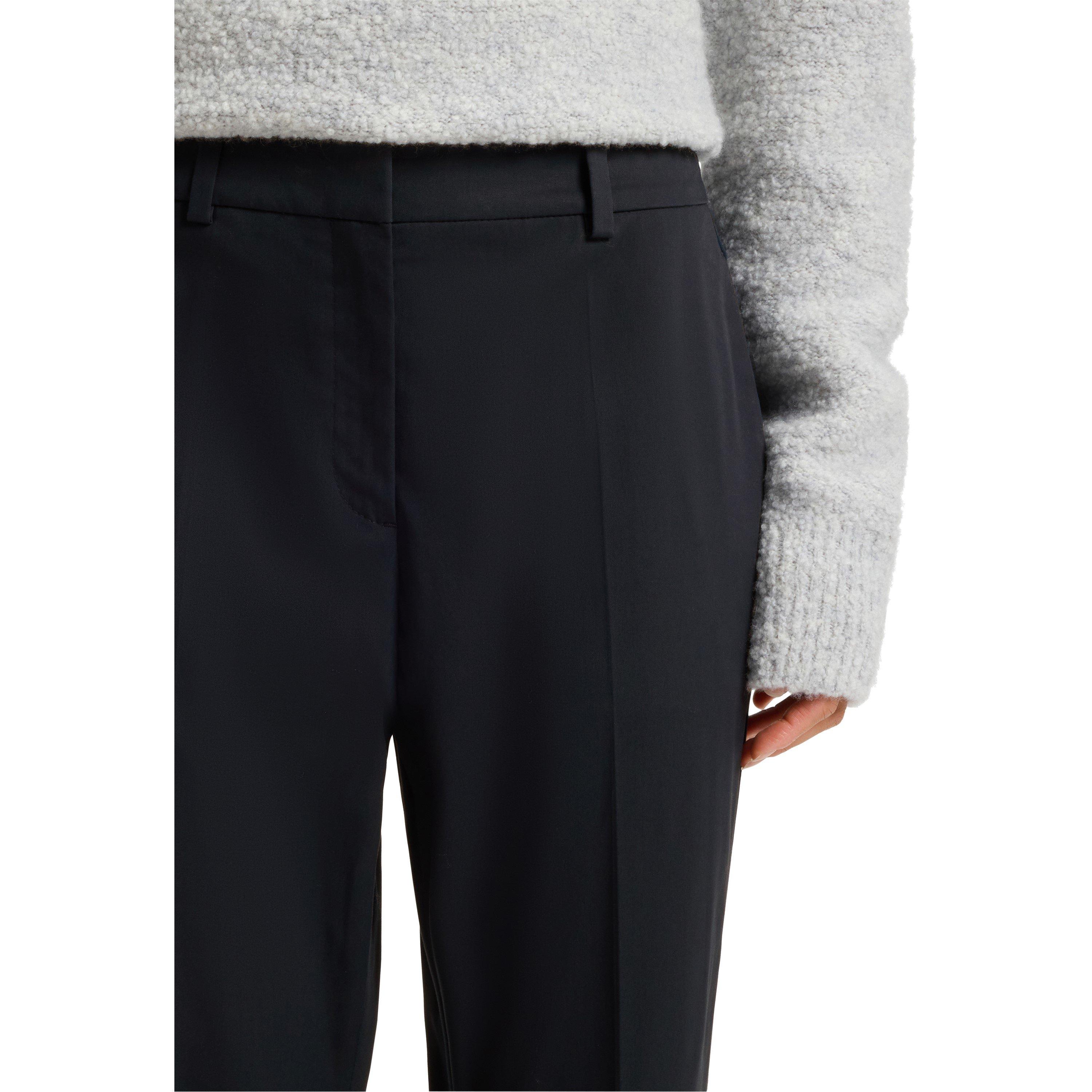 Dark Blue - Boss - Women's Tachinoa Straight Leg Trousers - 4