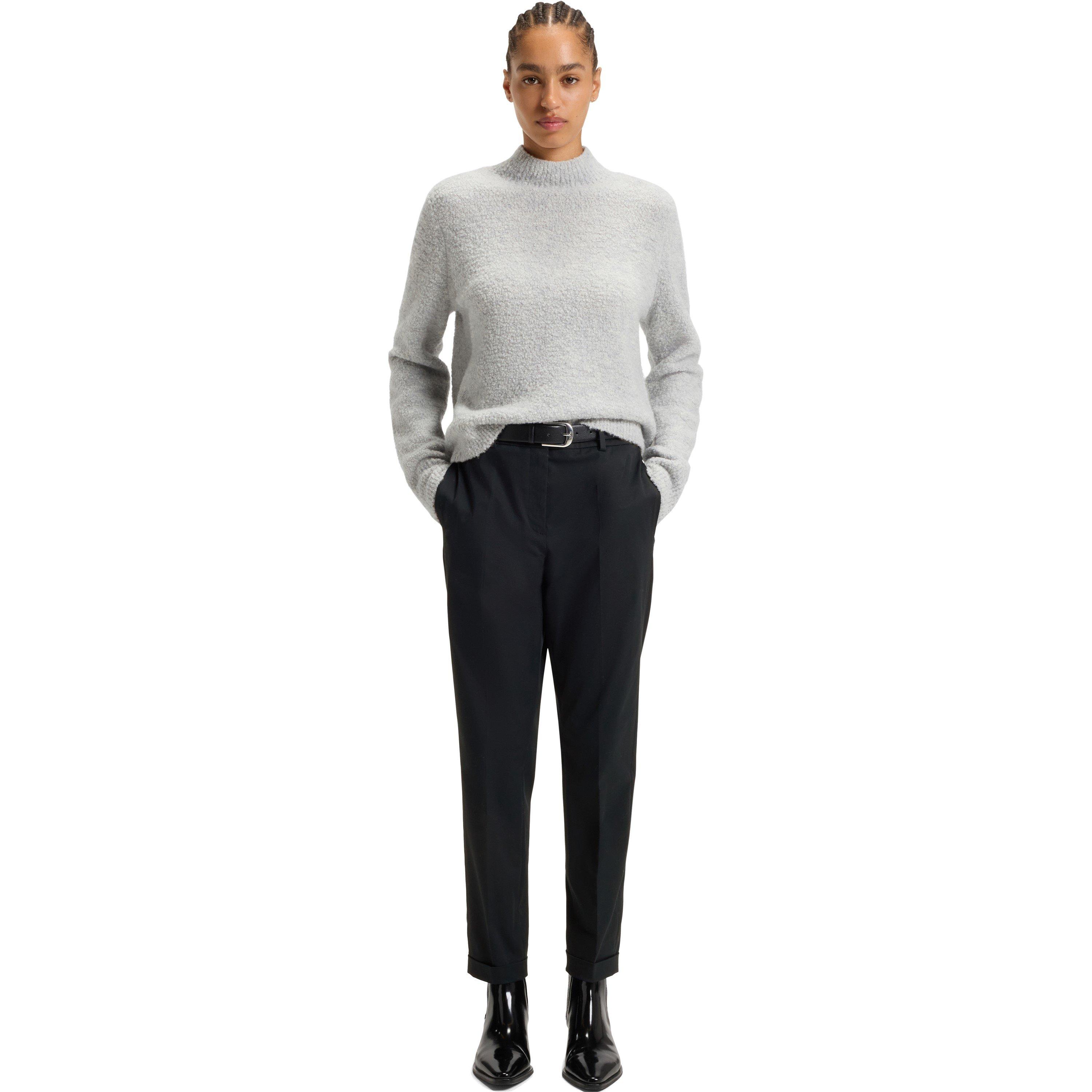Dark Blue - Boss - Women's Tachinoa Straight Leg Trousers - 5