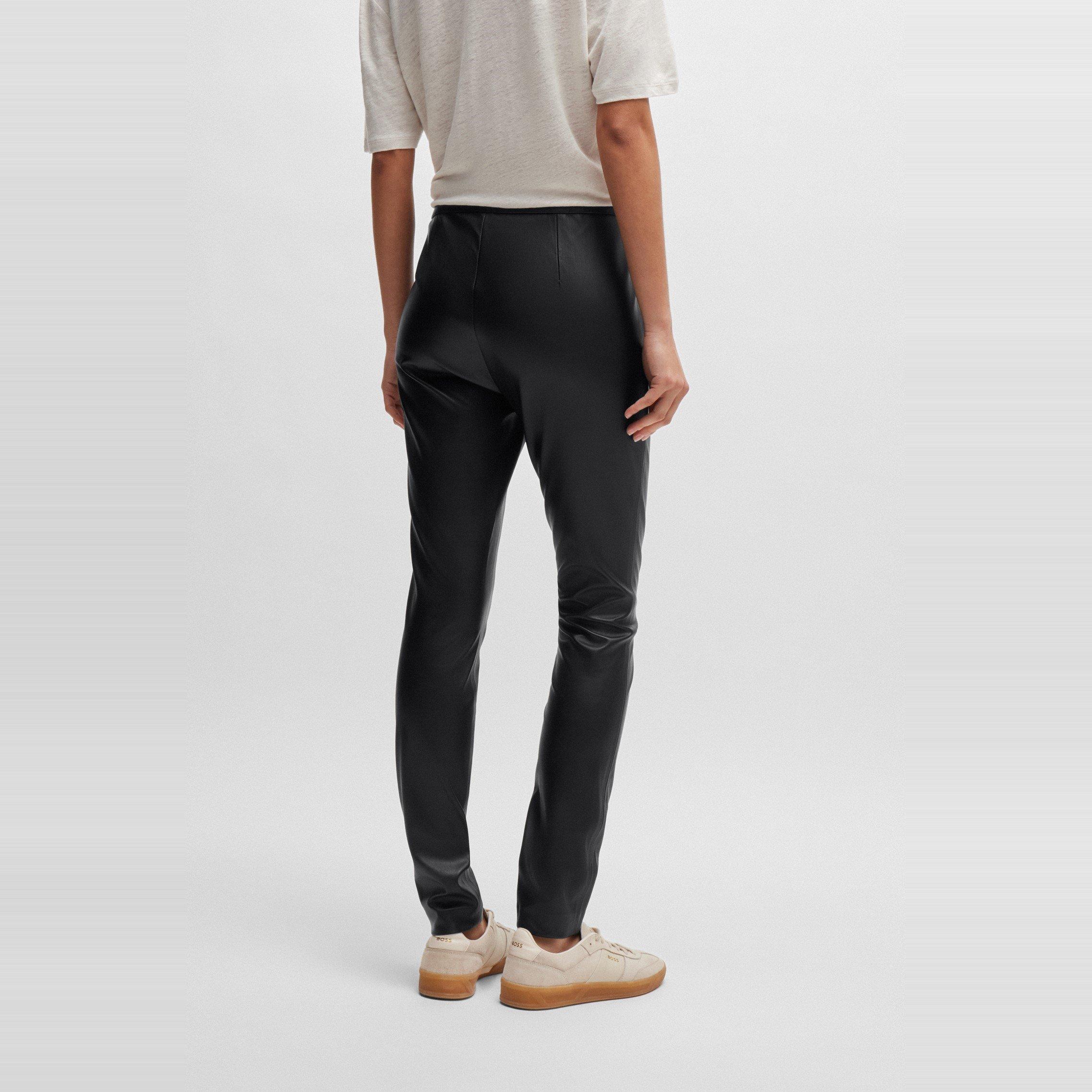 Black - Boss - Women's C Taslimah Straight Leg Trousers - 3