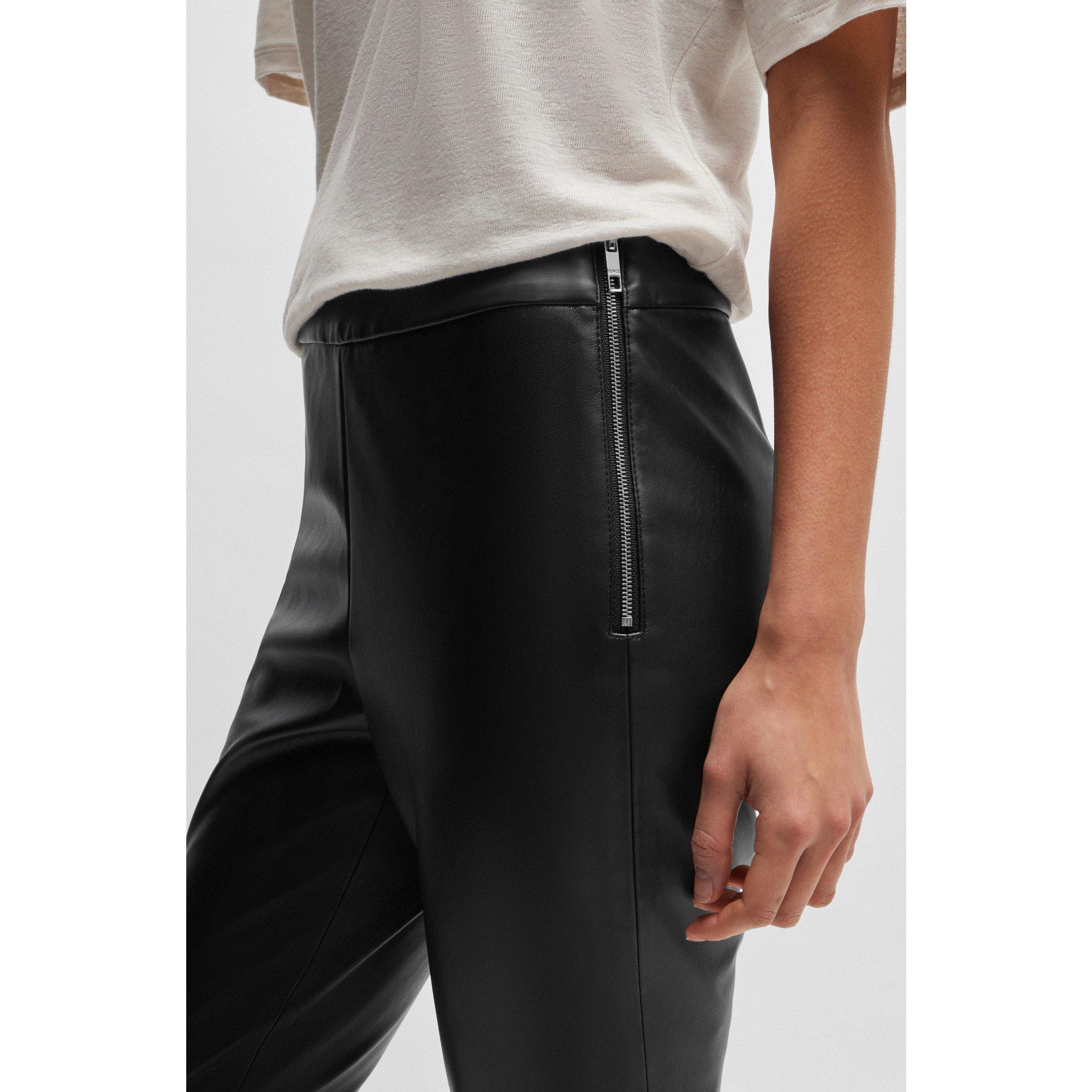 Black - Boss - Women's C Taslimah Straight Leg Trousers - 4