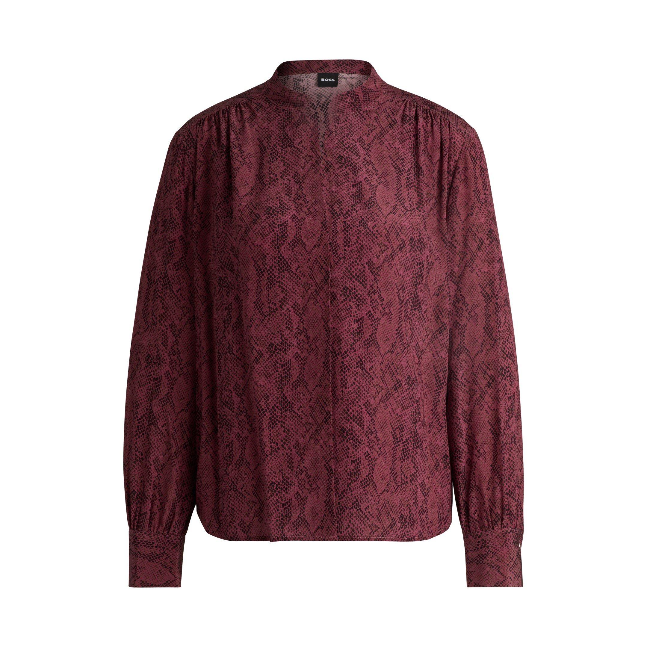 Boss Women's Banora18 Long Sleeve Long Blouse - Open Miscellans - Size 12 (L)