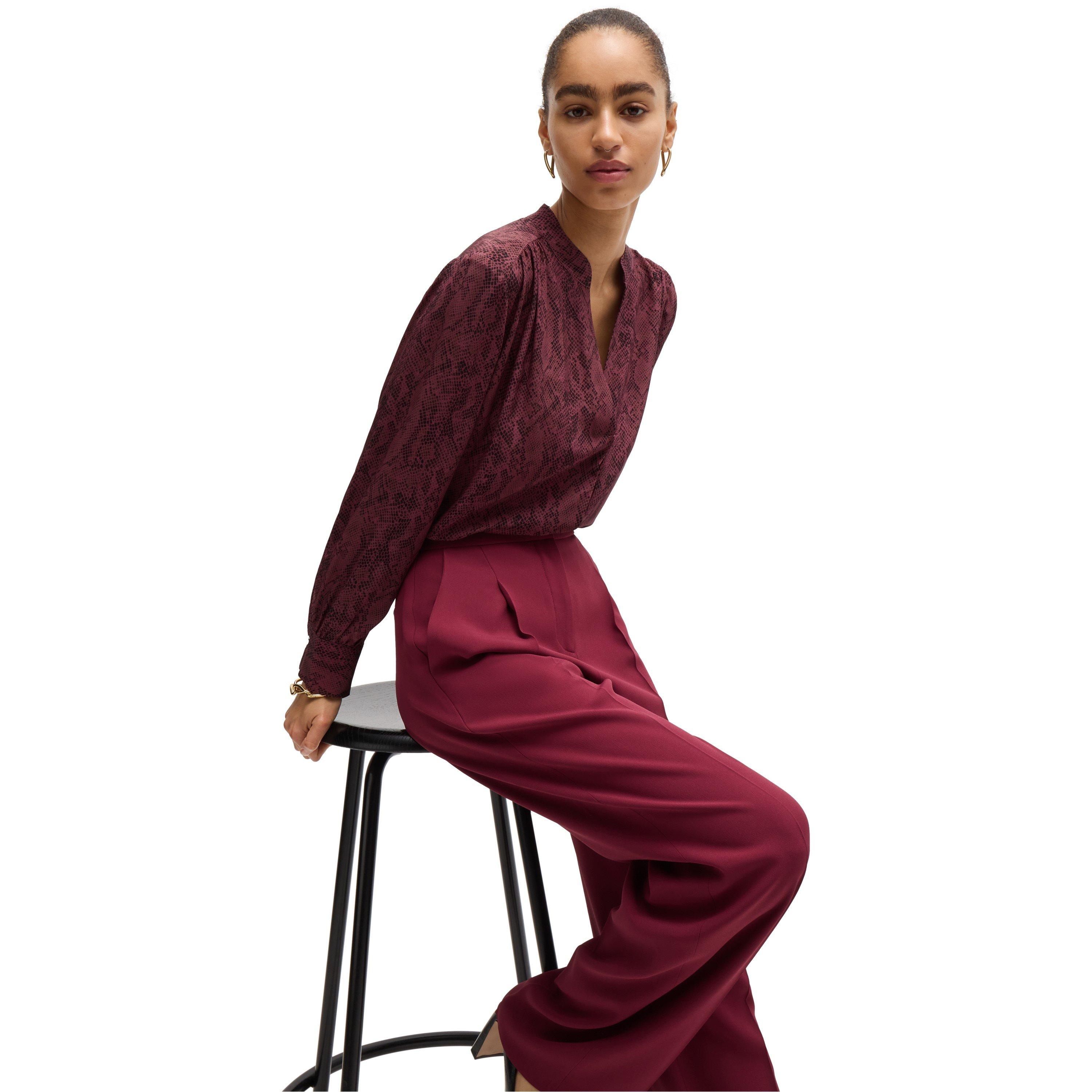 Open Miscellans - Boss - Women's Banora18 Long Sleeve Long Blouse - 4