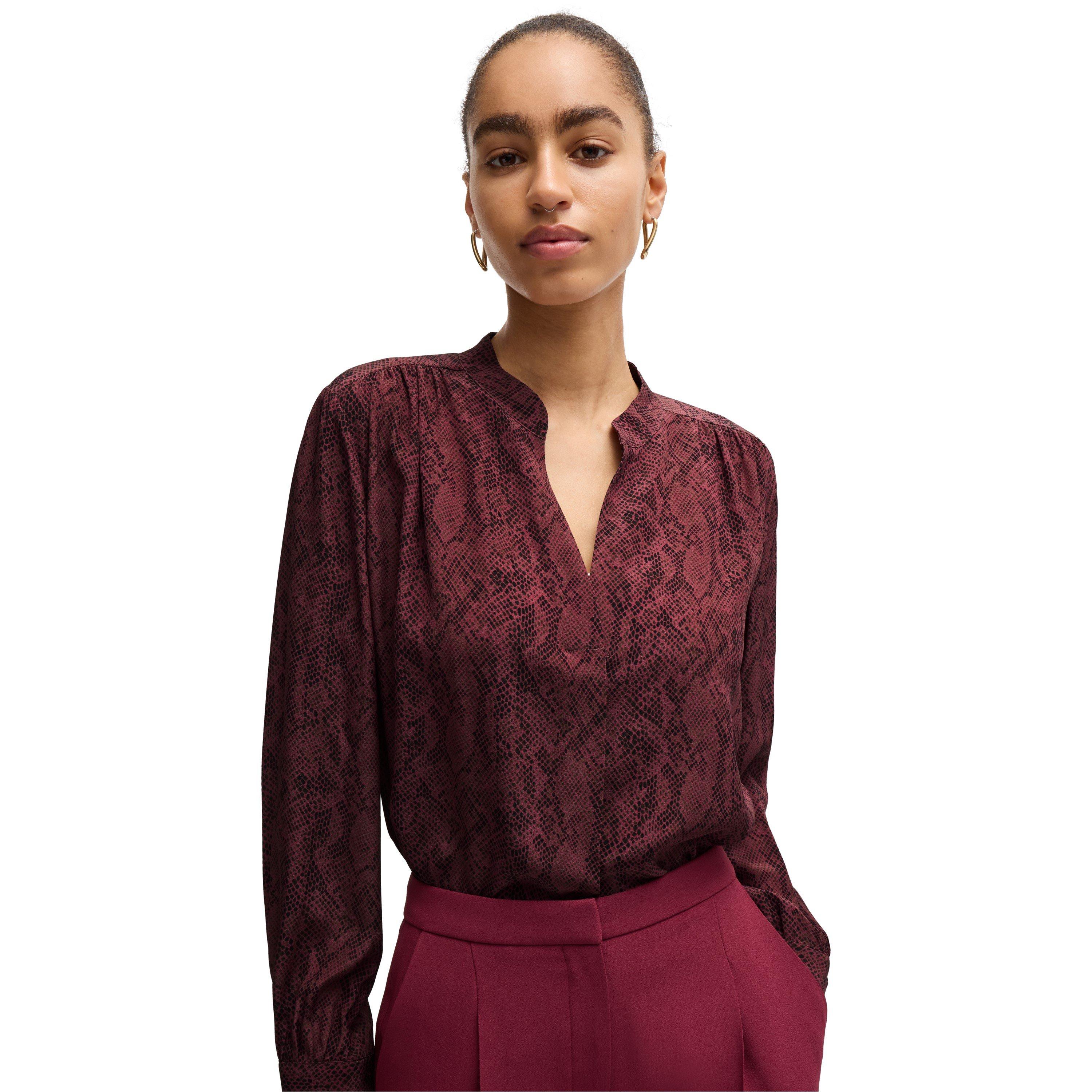 Open Miscellans - Boss - Women's Banora18 Long Sleeve Long Blouse - 5