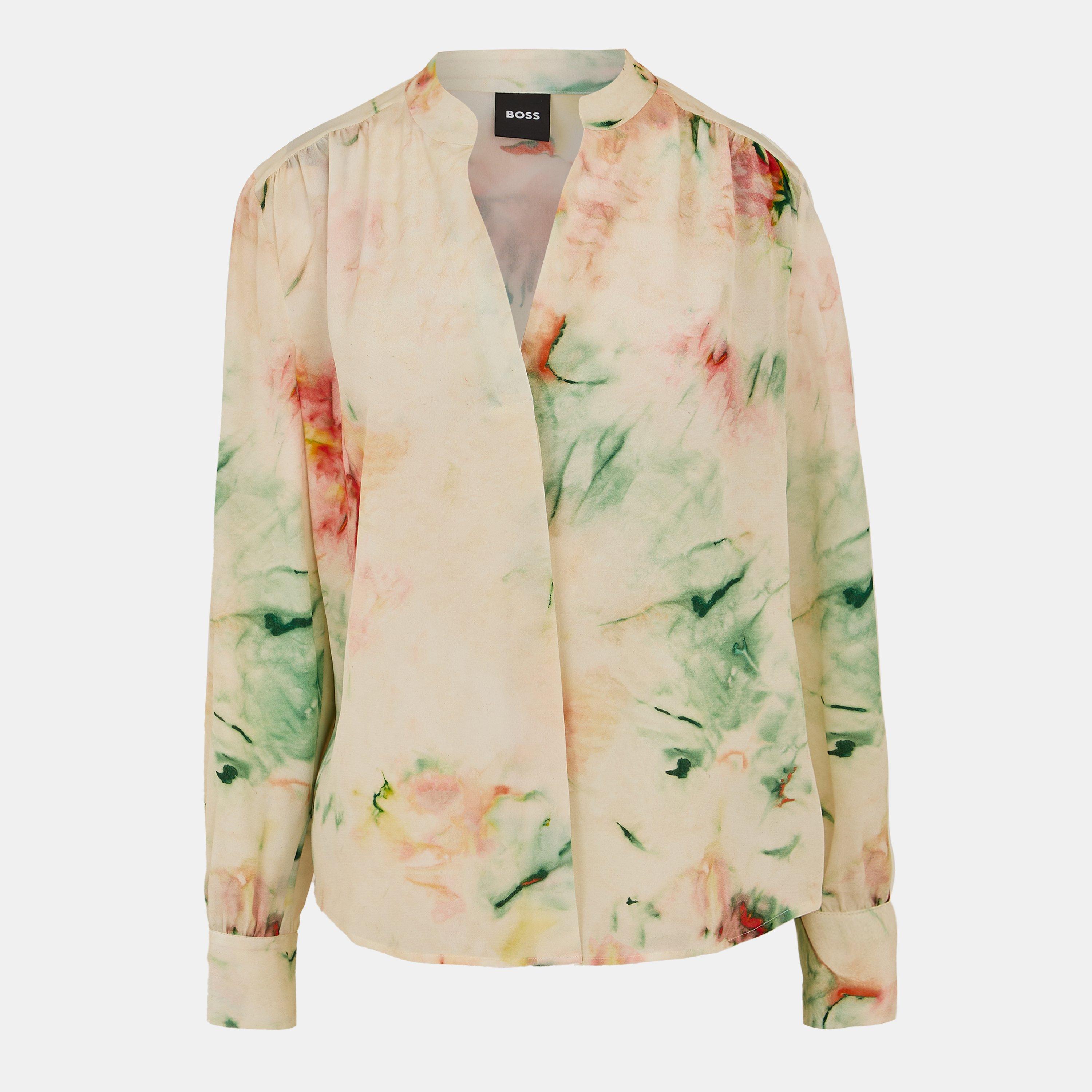 Boss Women's Long-Sleeve Blouse - Open Miscellans - 10 (M)