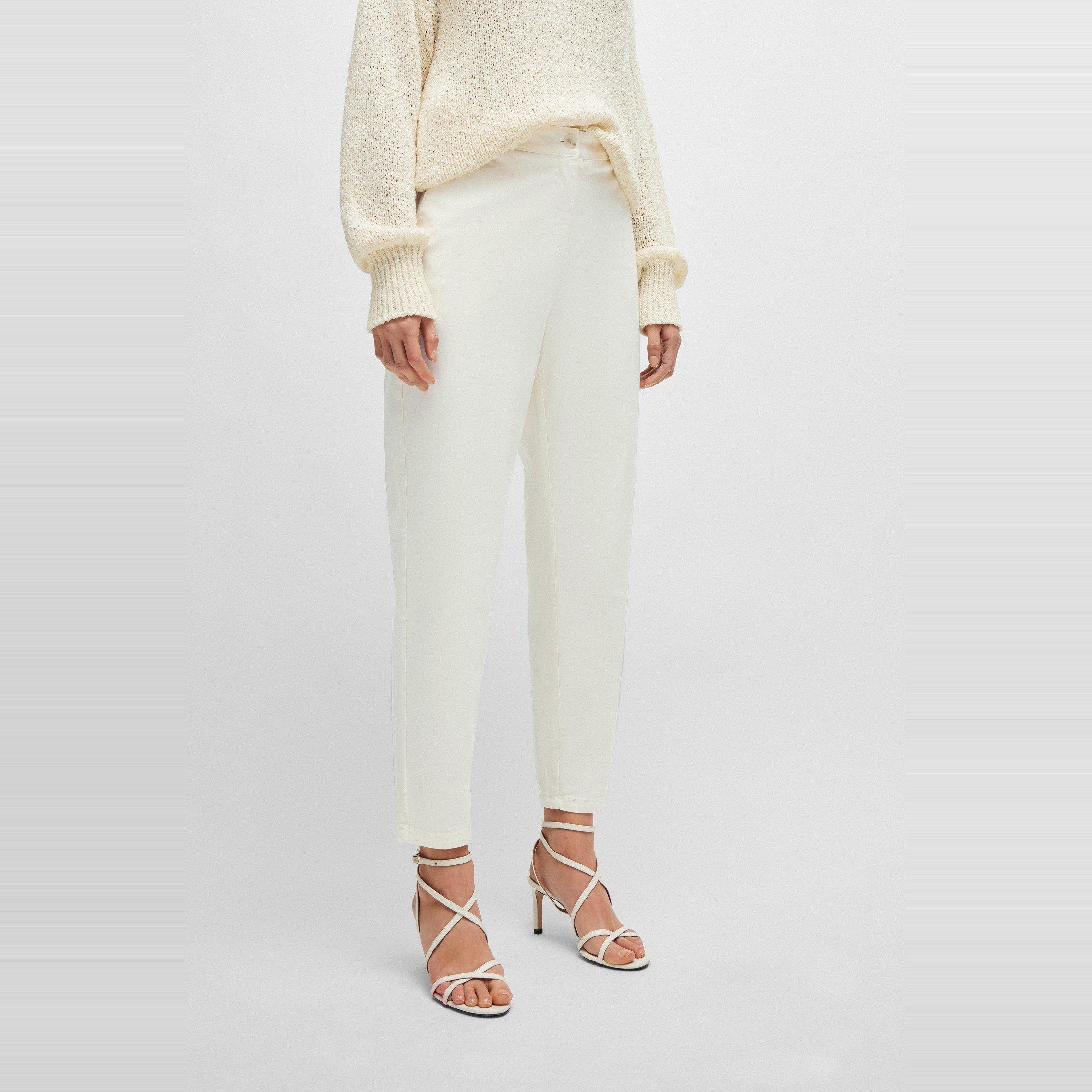 Open White - Boss - Women's Tolinda D Straight Leg Trousers - 2