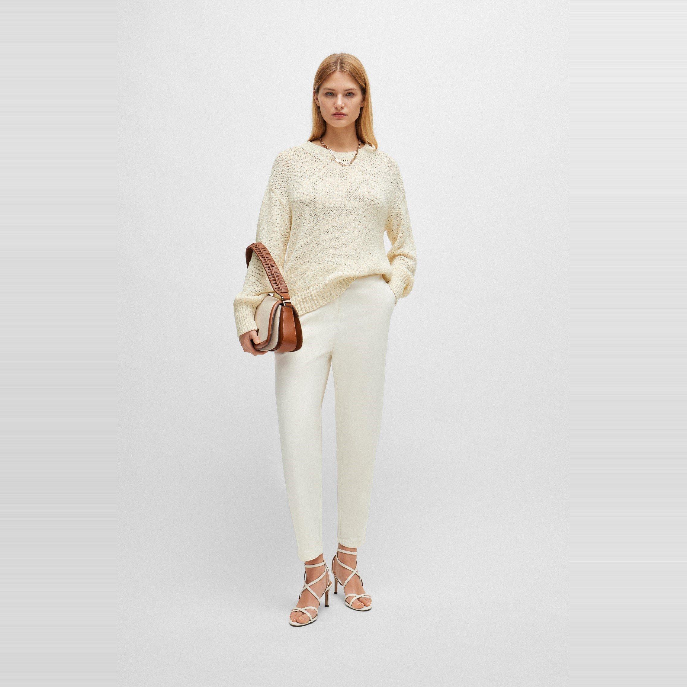 Open White - Boss - Women's Tolinda D Straight Leg Trousers - 5