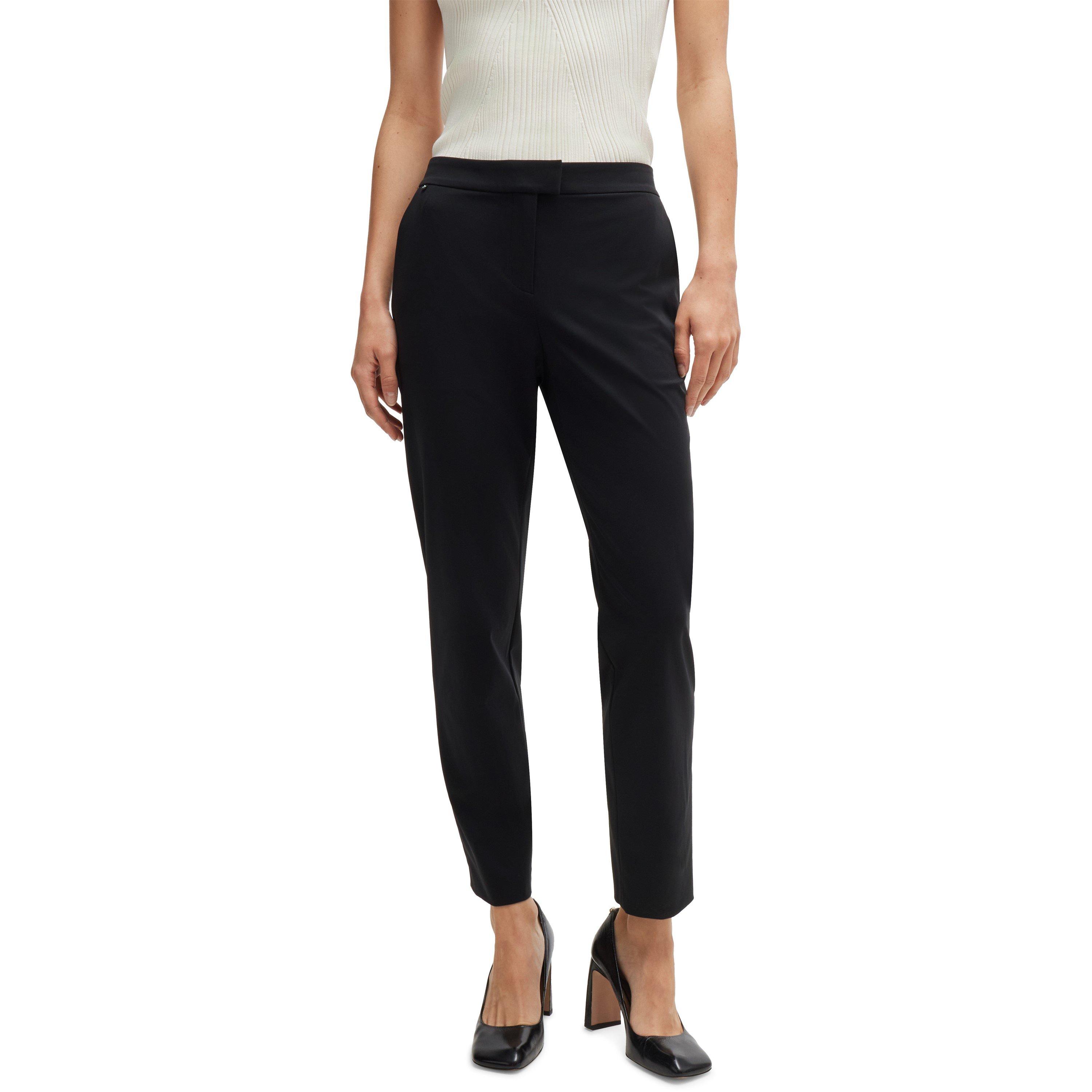 Black - Boss - Women's Tobaluka10 Straight Leg Trousers - 2