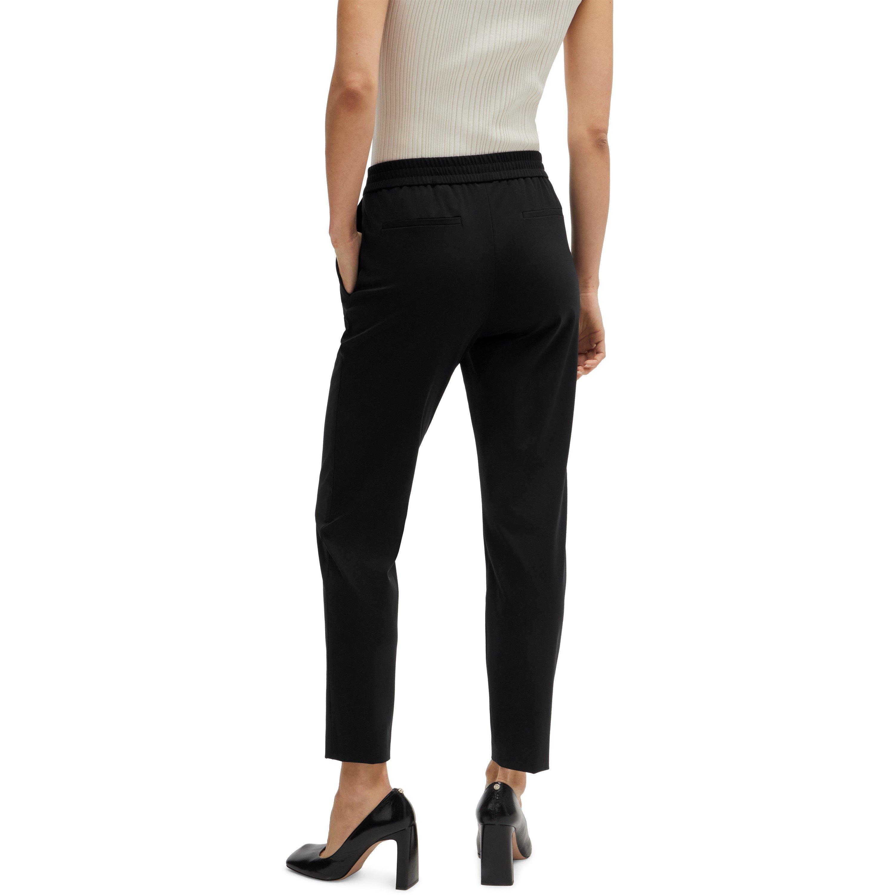 Black - Boss - Women's Tobaluka10 Straight Leg Trousers - 3