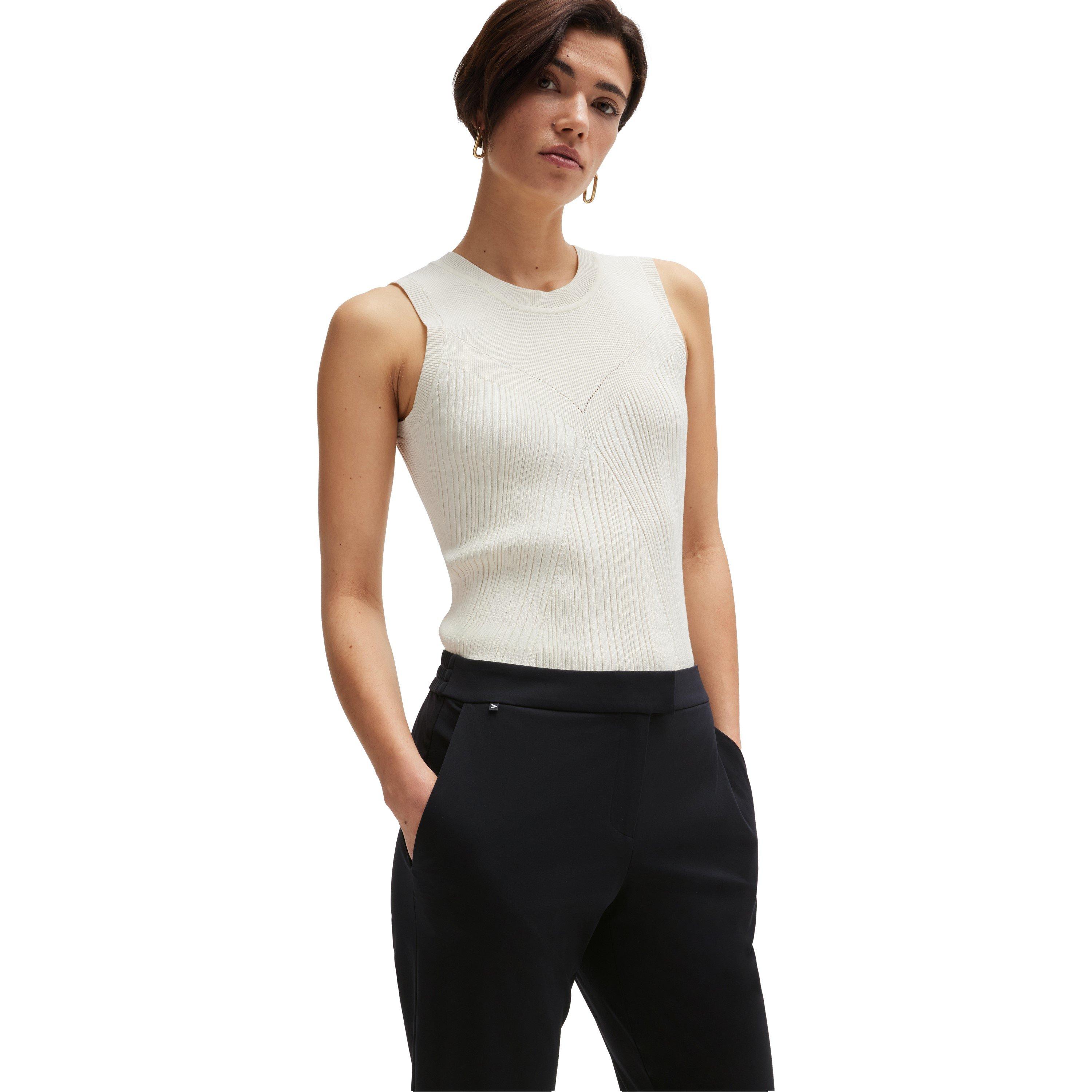 Black - Boss - Women's Tobaluka10 Straight Leg Trousers - 4