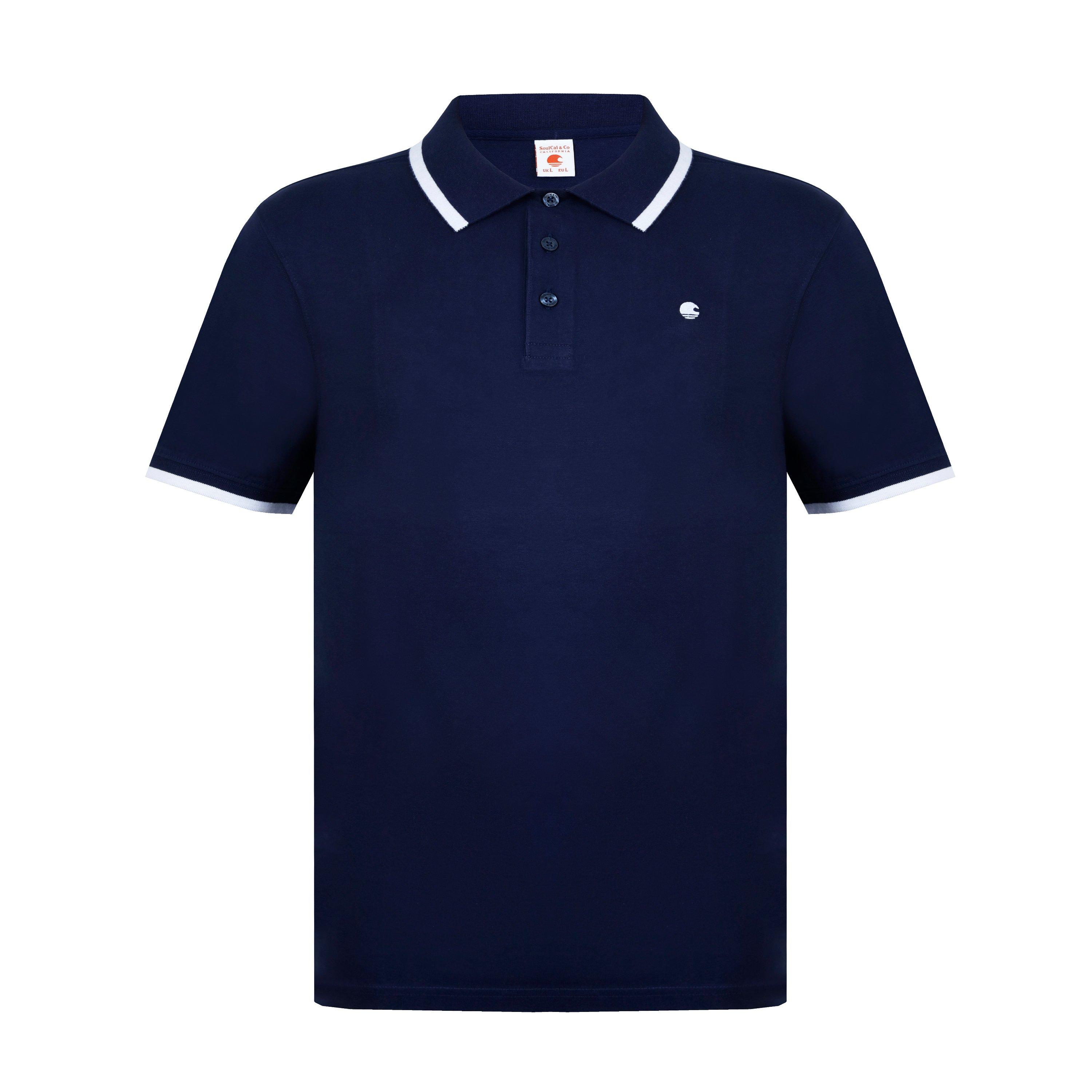 Azul marino - SoulCal - Signature Polo Shirt Mens - 5