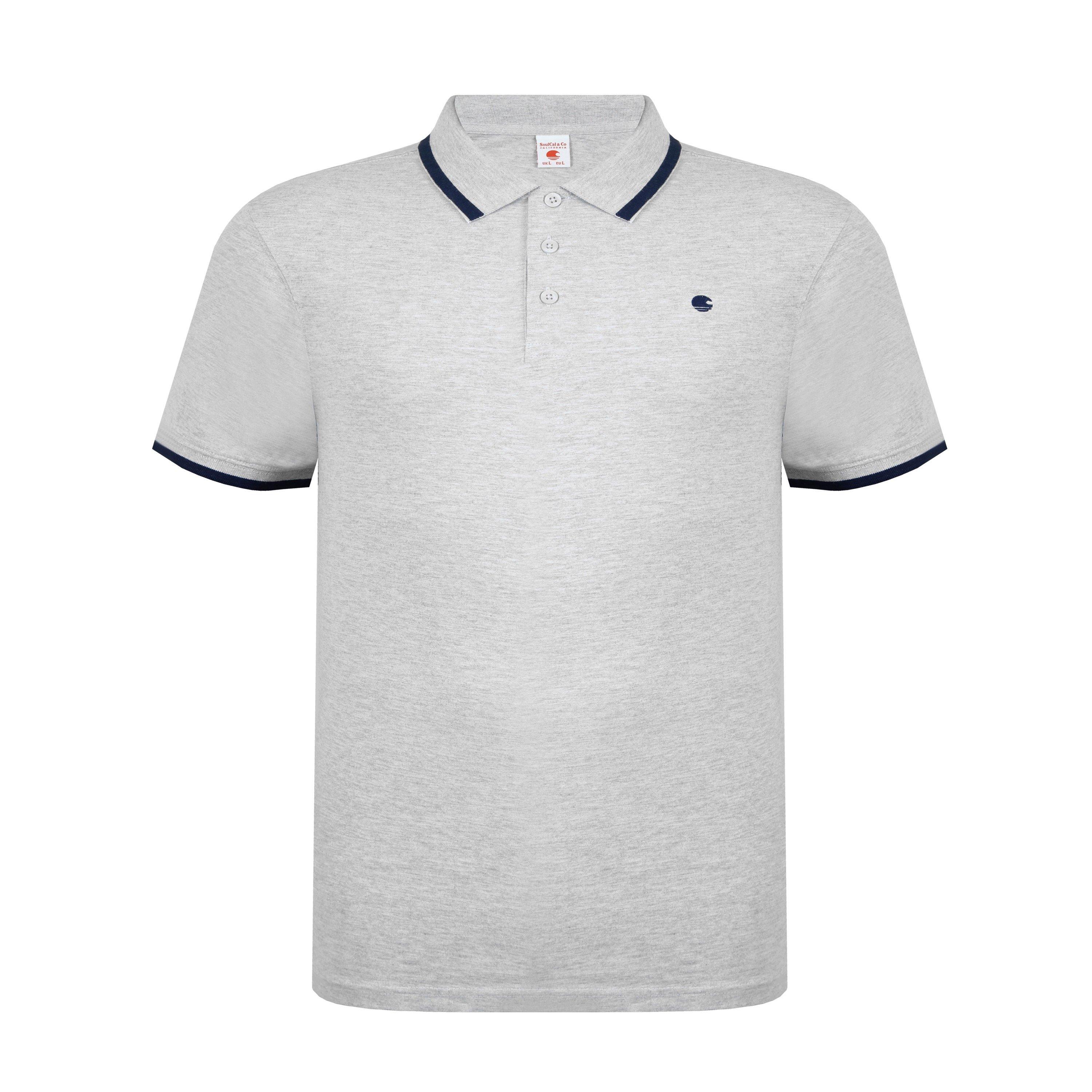 Marl gris - SoulCal - Signature Polo Shirt Mens - 7
