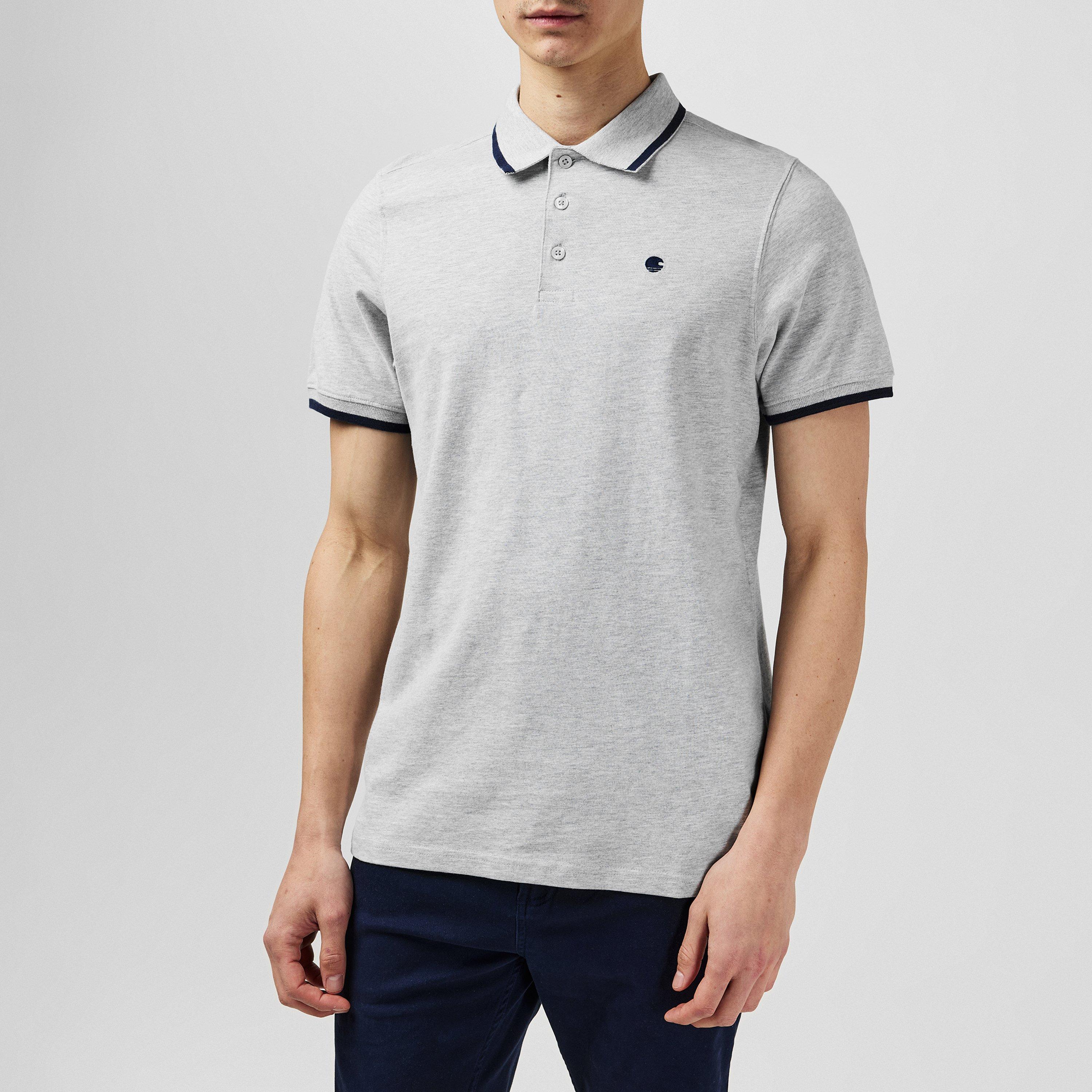 Marl gris - SoulCal - Signature Polo Shirt Mens - 3