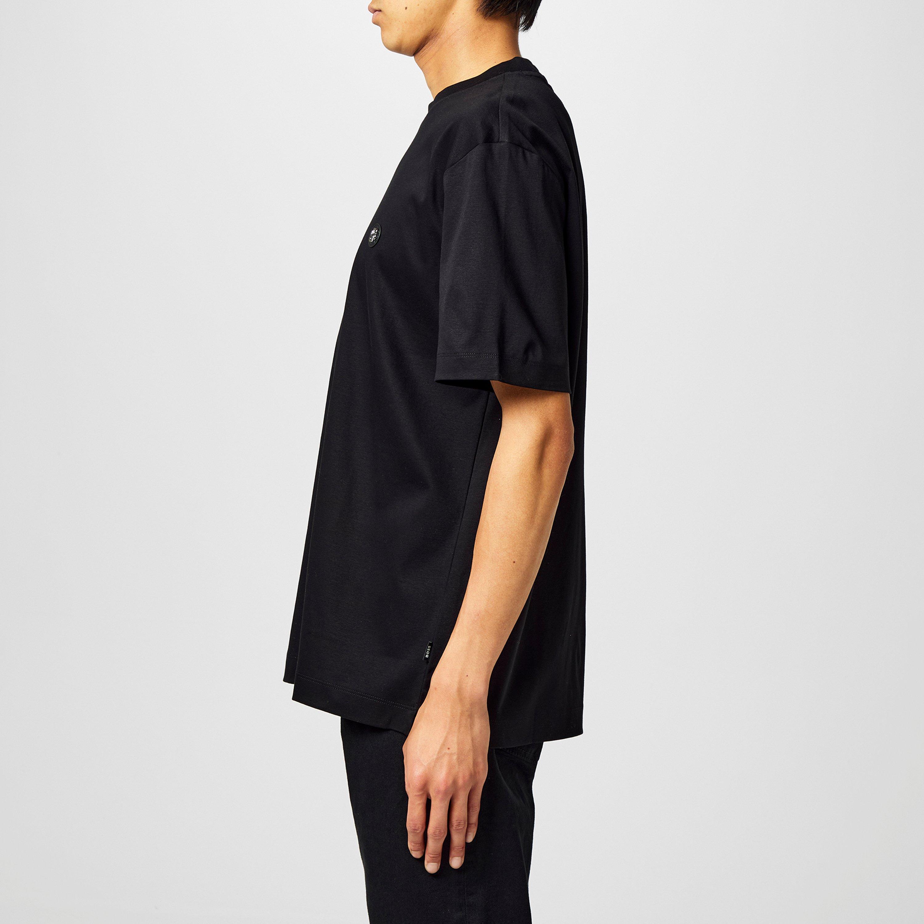 Black 001 - Boss - Men's HBB C Taut Minimalist Design T-Shirt - 2