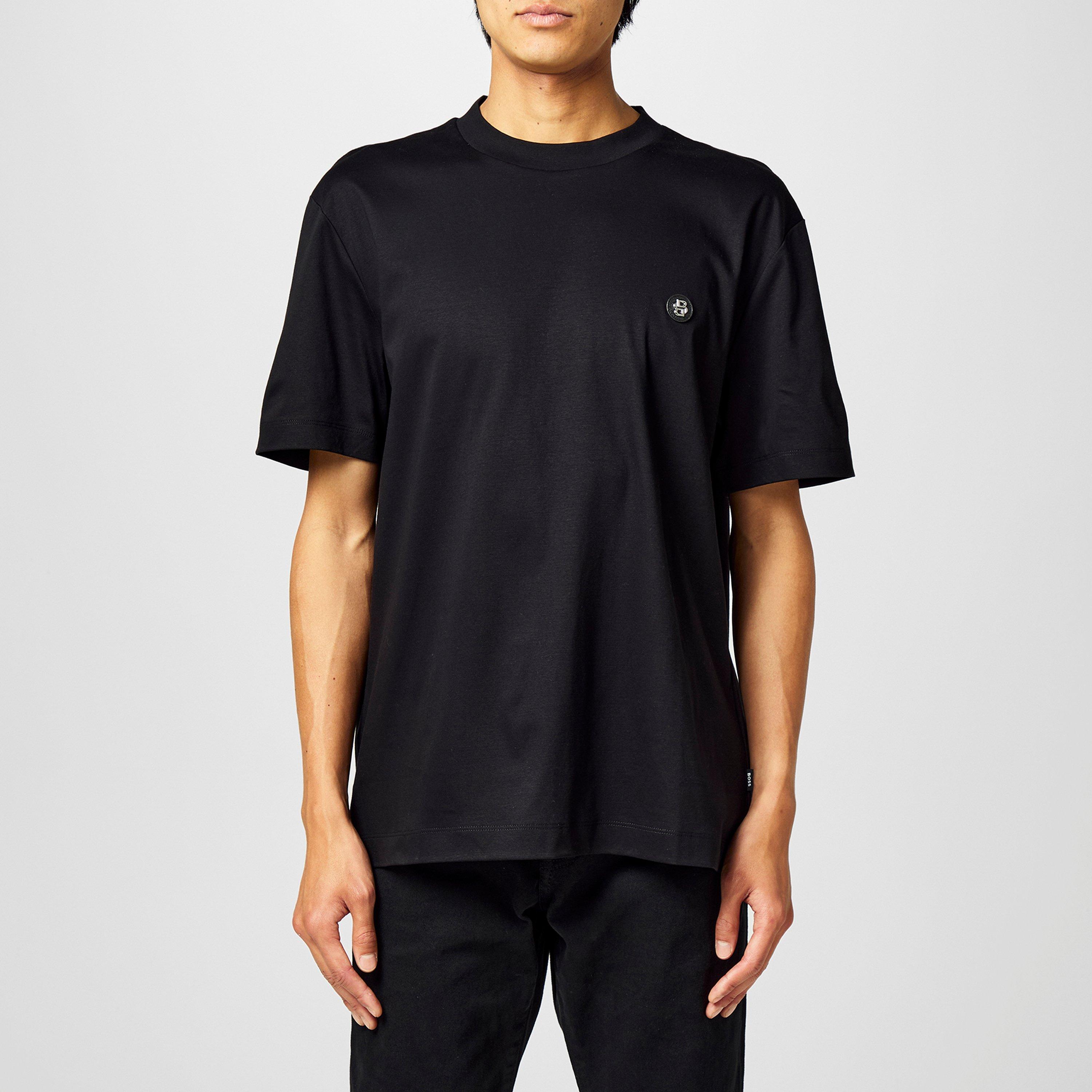 Black 001 - Boss - Men's HBB C Taut Minimalist Design T-Shirt - 3