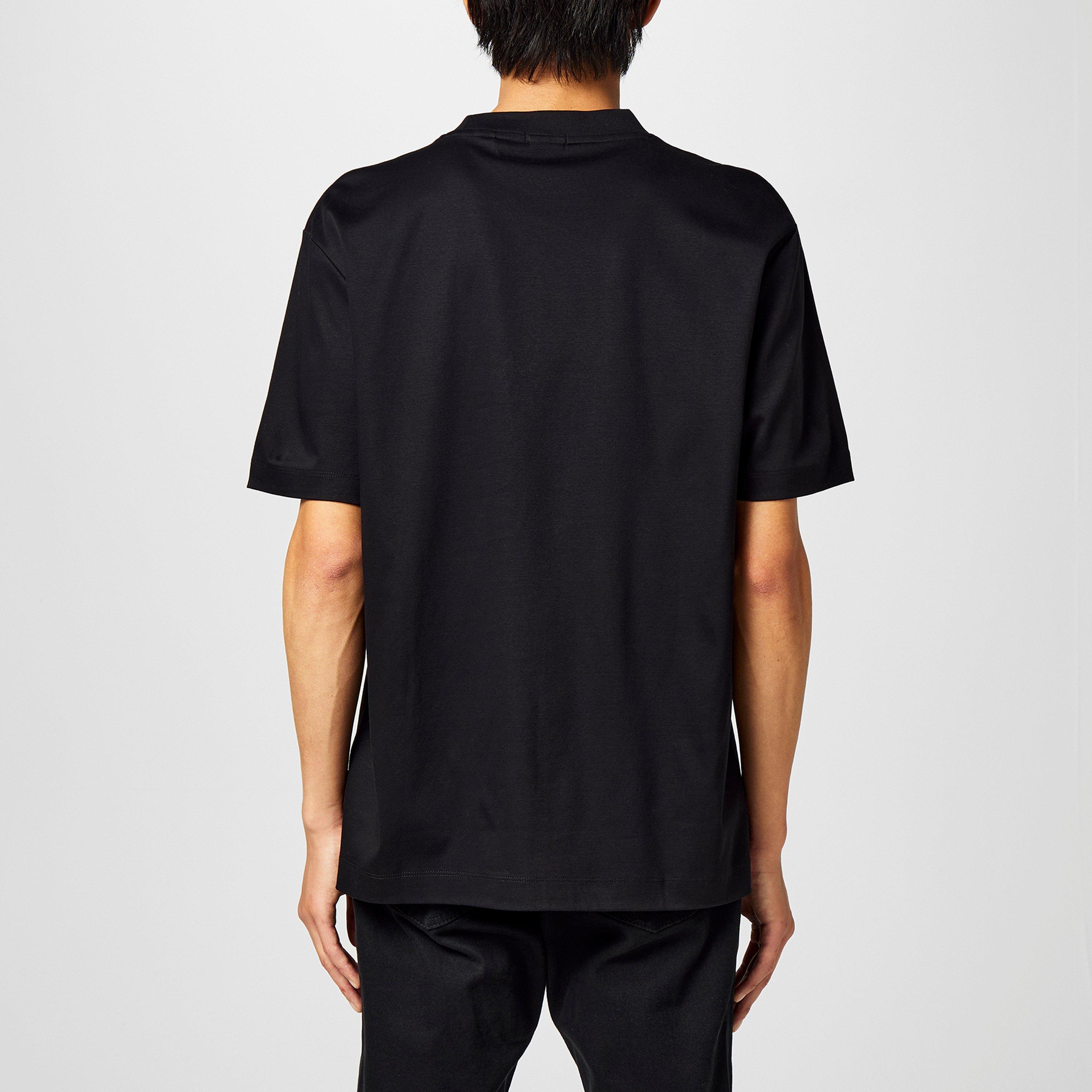 Black 001 - Boss - Men's HBB C Taut Minimalist Design T-Shirt - 4