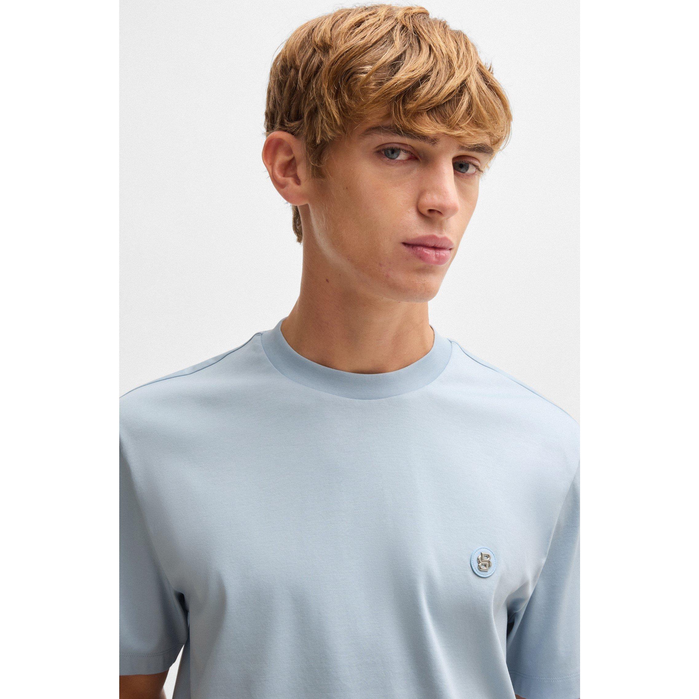 Lt Pas Blue 454 - Boss - Men's HBB C Taut Minimalist Design T-Shirt - 4