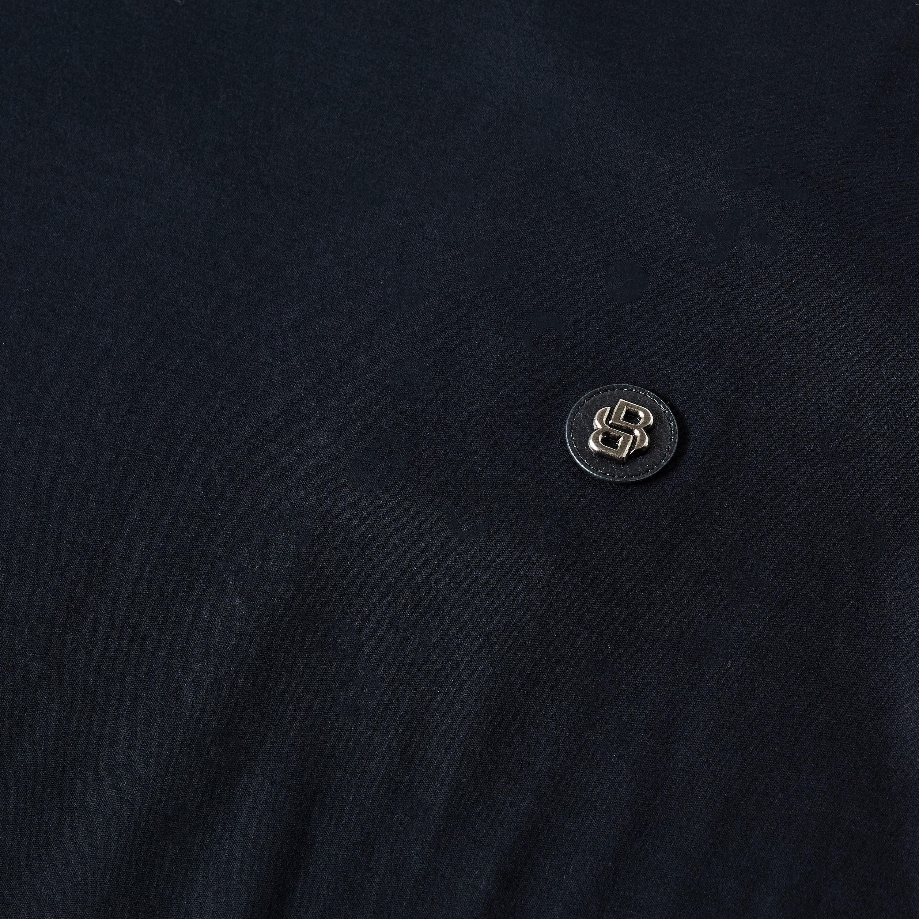 Dark Blue - Boss - Mens BOSS BLACK Taut Minimalist Design T-Shirt with Logo Detail - 3