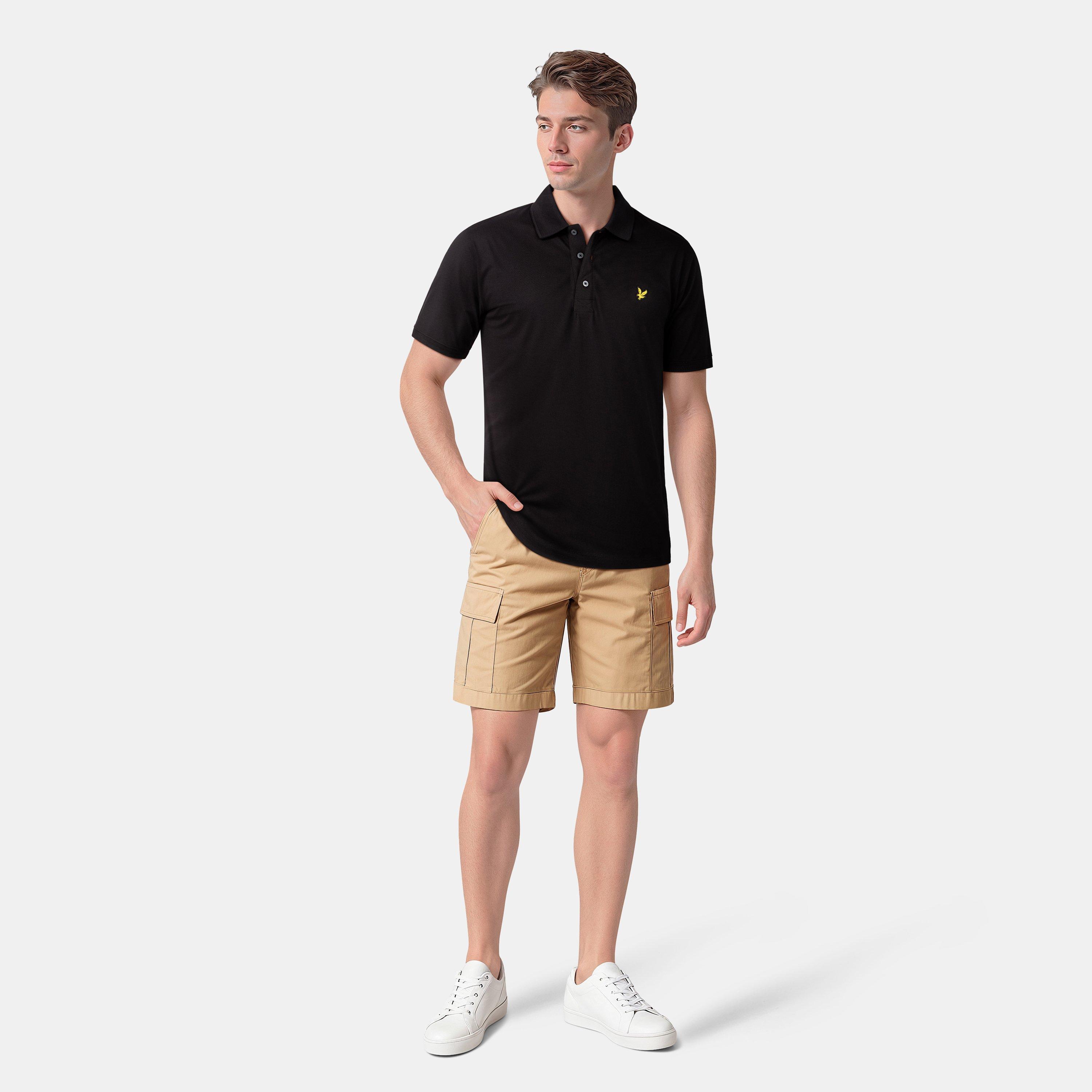Jet Black Z865 - Lyle and Scott - Basic Short Sleeve Polo Shirt - 7