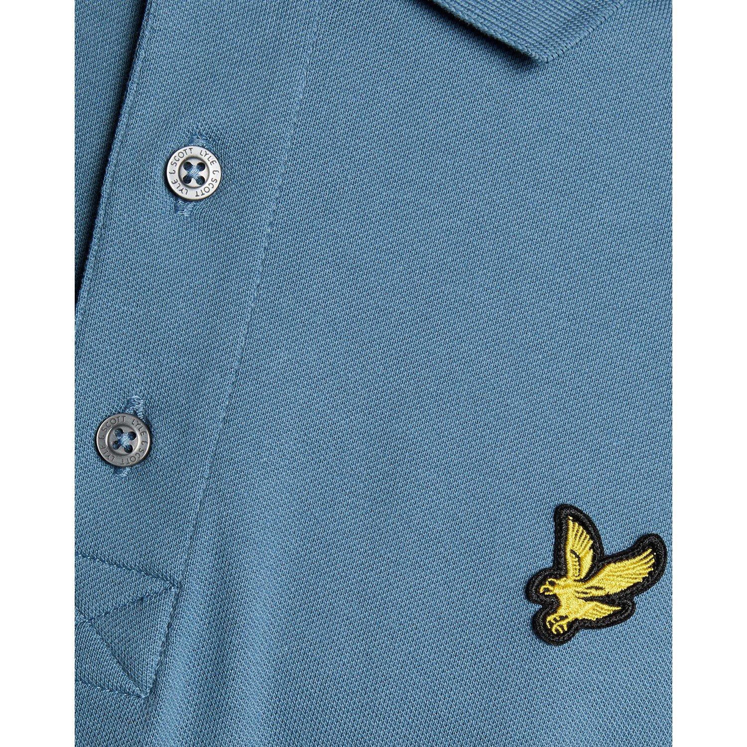 Lyle And Scott Men's Basic Short Sleeve Polo Shirt - Ocean Sky X861 - S