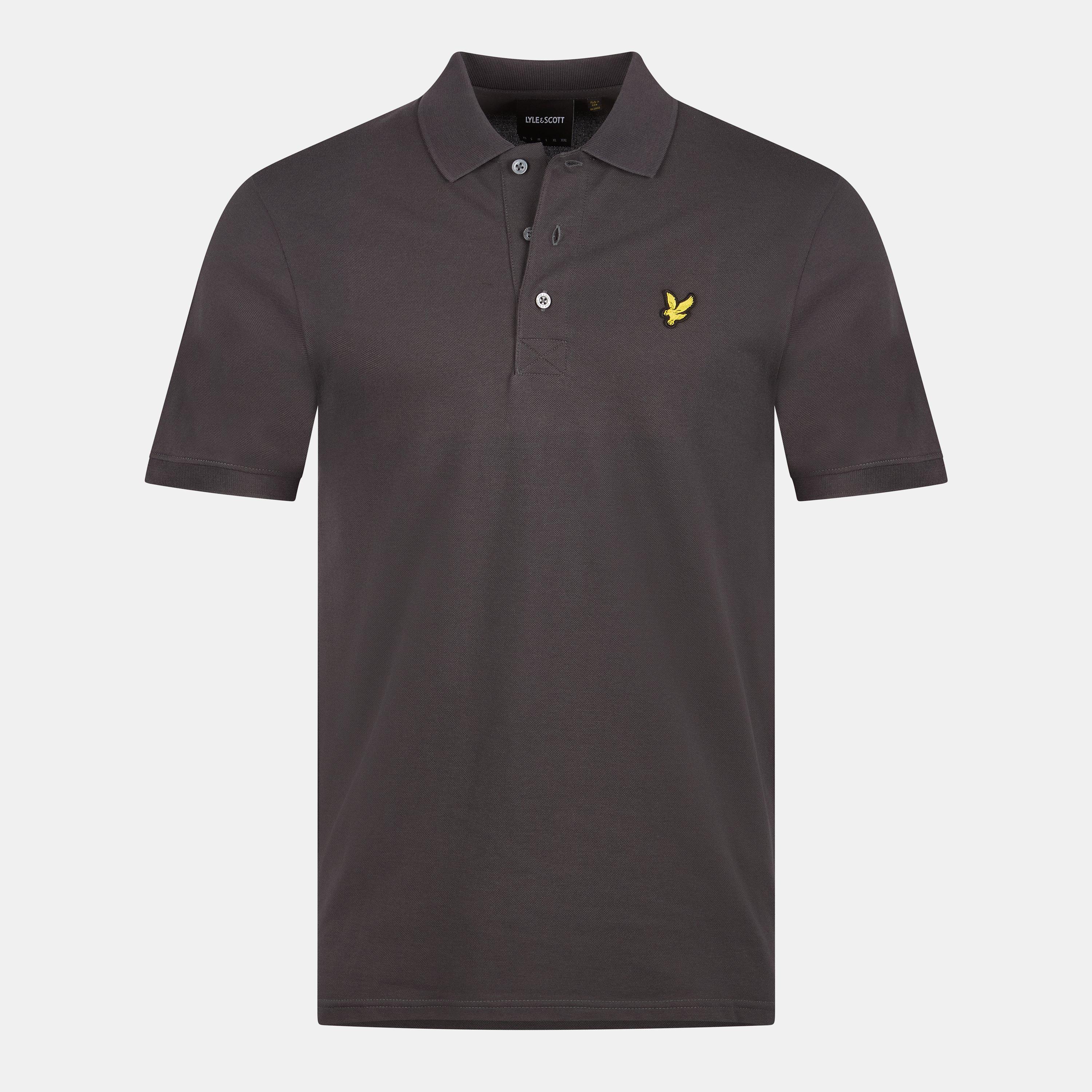 Lyle And Scott Men's Basic Short Sleeve Polo Shirt - Gunmetal W635 - S