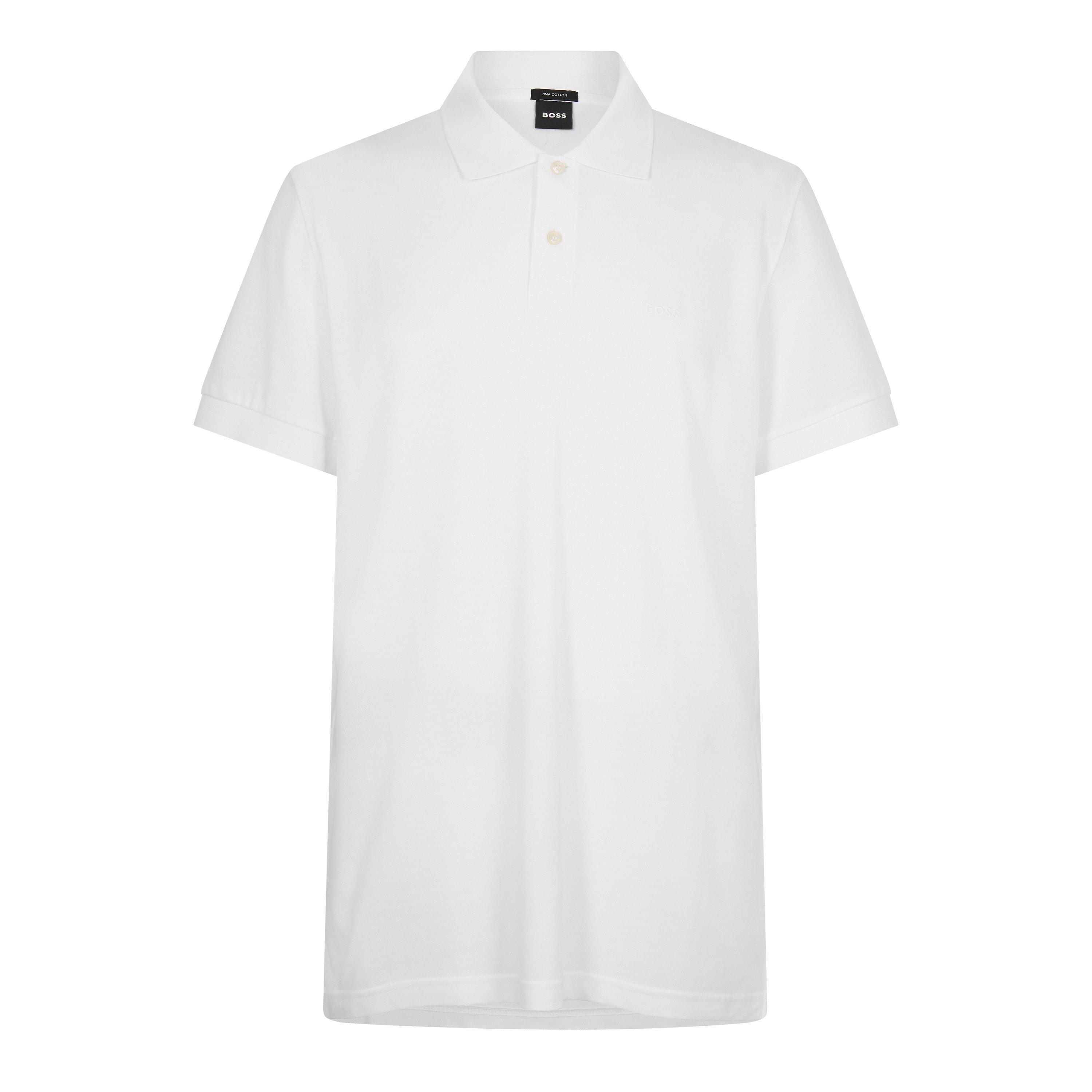 White - Boss - Men's Firenze Short Sleeve Polo Shirt - 1