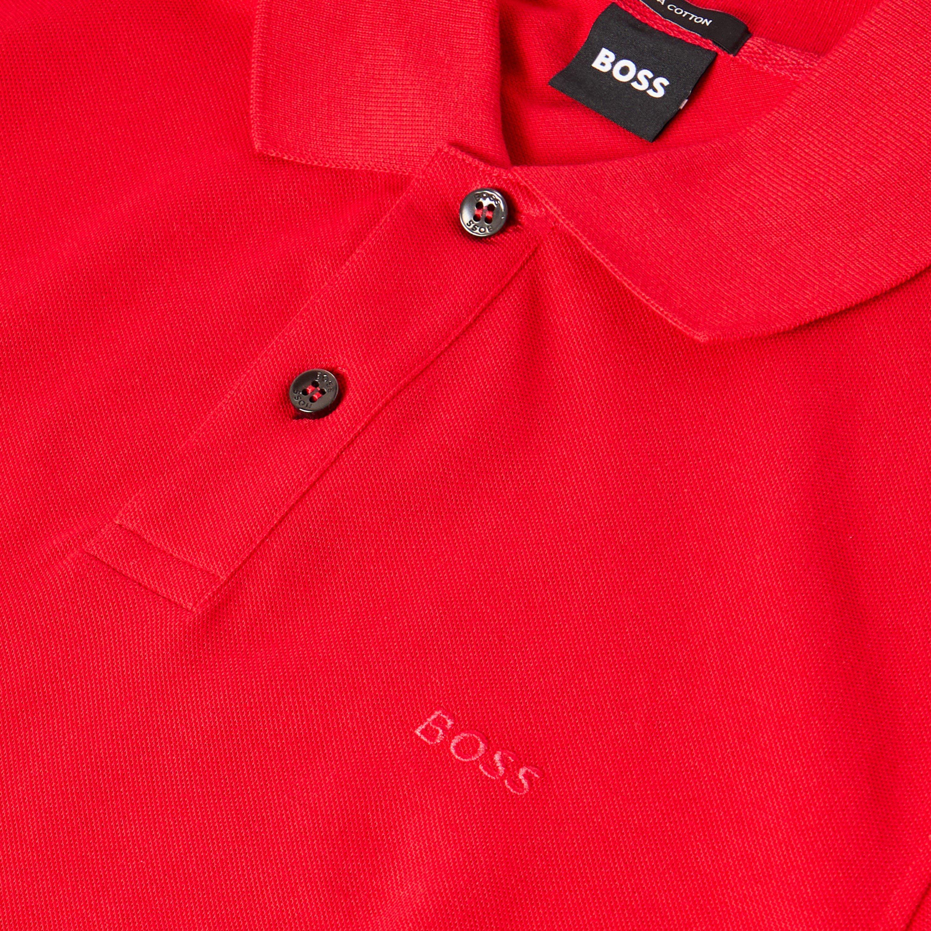 Bright Red - Boss - Men's Firenze Short Sleeve Polo Shirt - 3