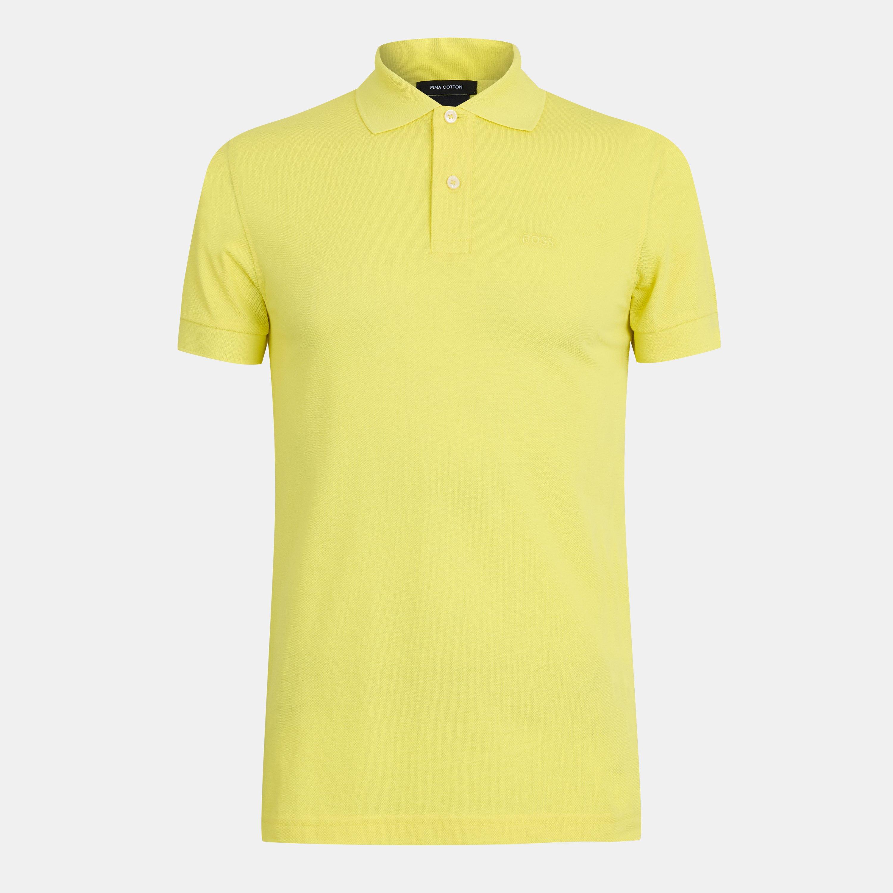 Boss Men's Firenze Short Sleeve Polo Shirt - Bright Yellow - S