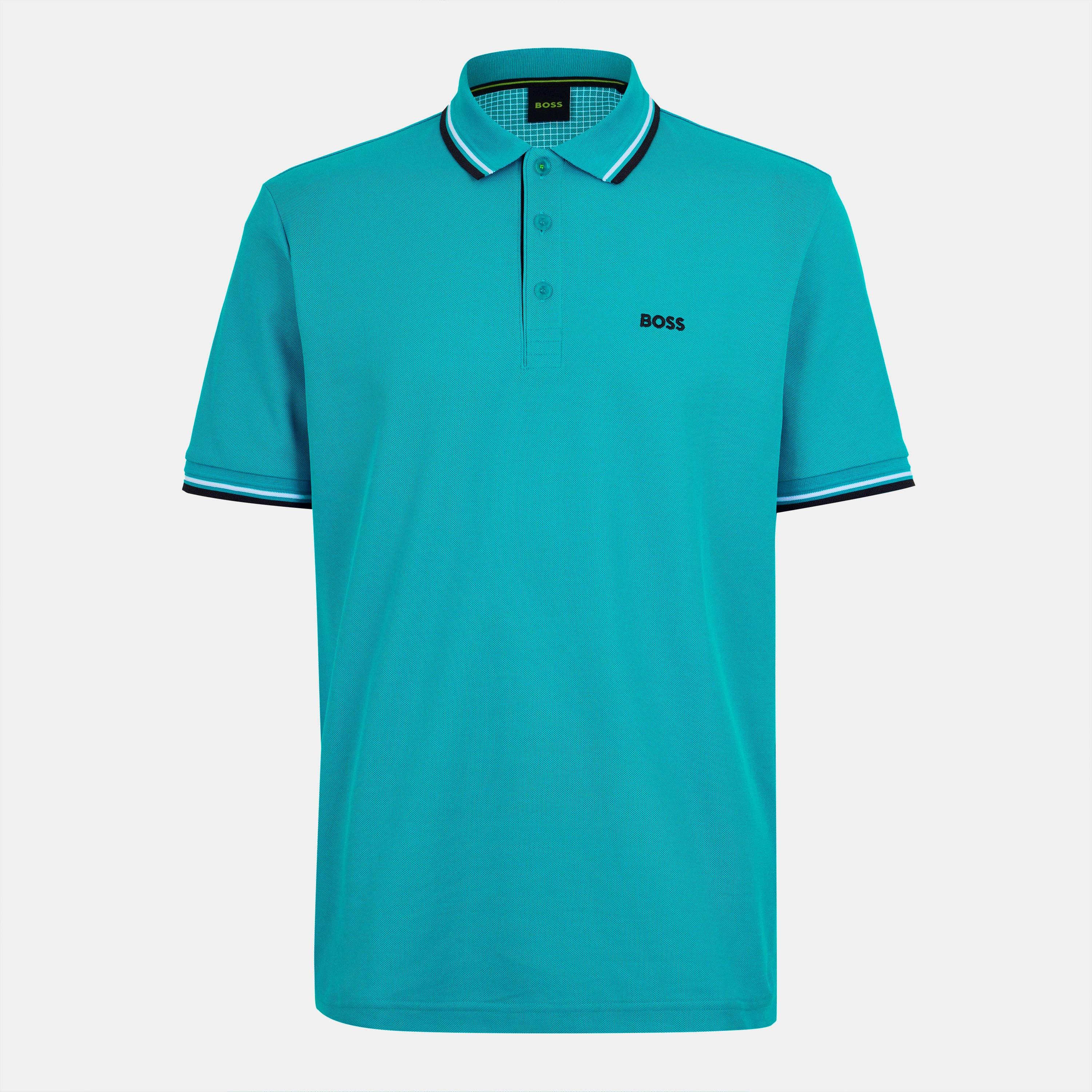 Boss Men's Paddy Short-Sleeve Polo Shirt - Open Green - 2XL