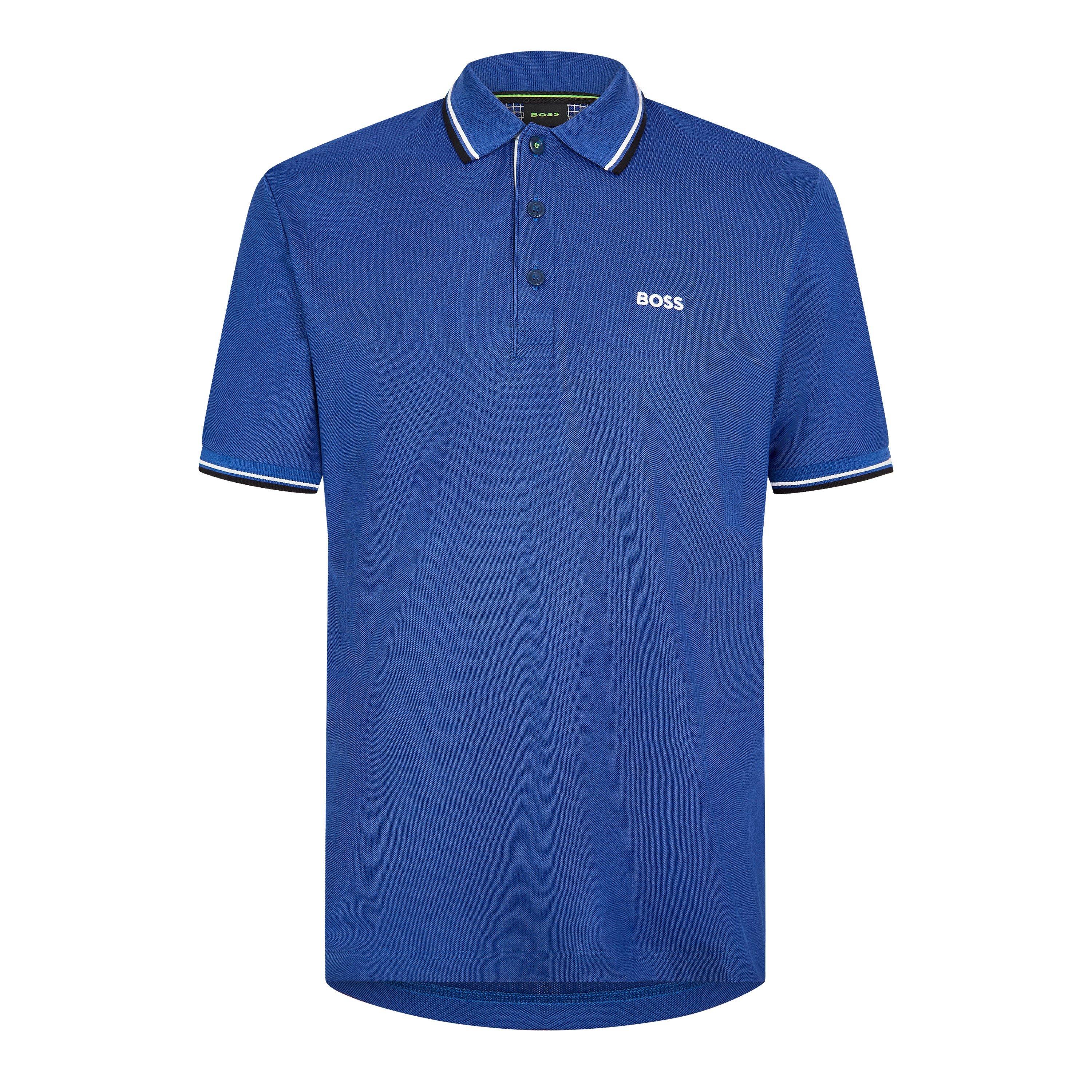 Boss Men's Paddy Short-Sleeve Polo Shirt - Turquoise/Aqua - S