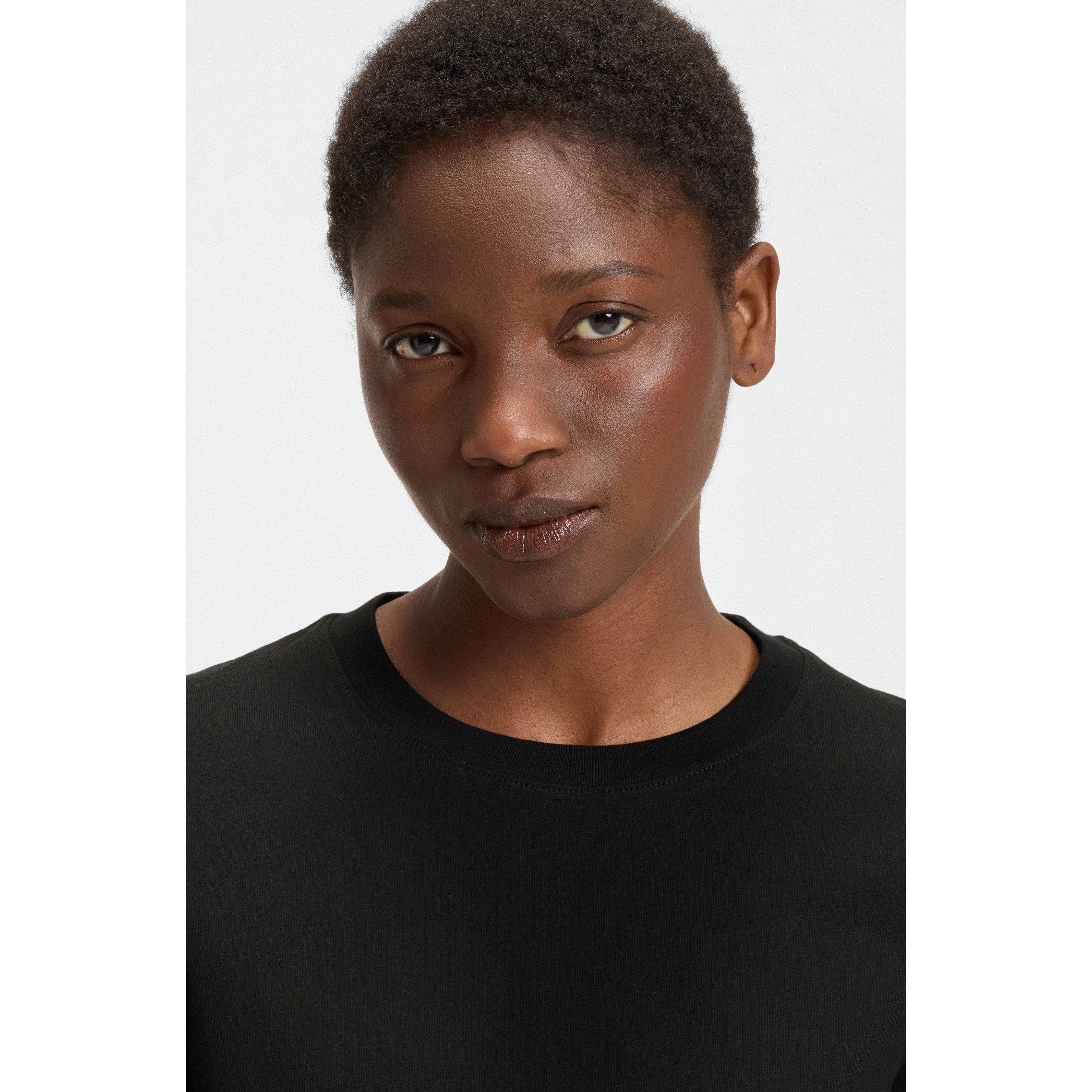 Black - Boss - Women's Ecosa Short Sleeve Polo Shirt - 4