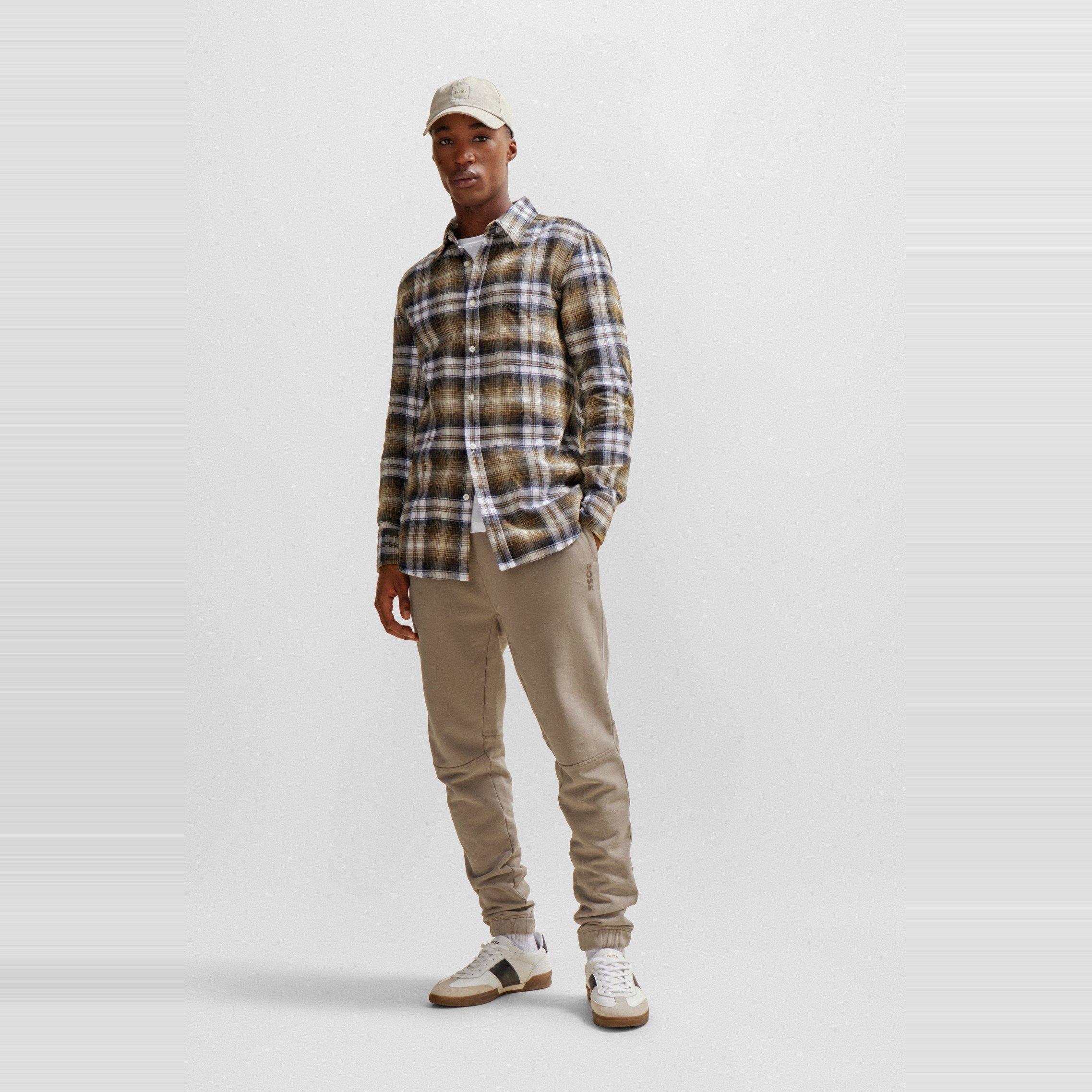 Open Brown - Boss - Men's Se logoraw Short Sleeve Polo Shirt - 5