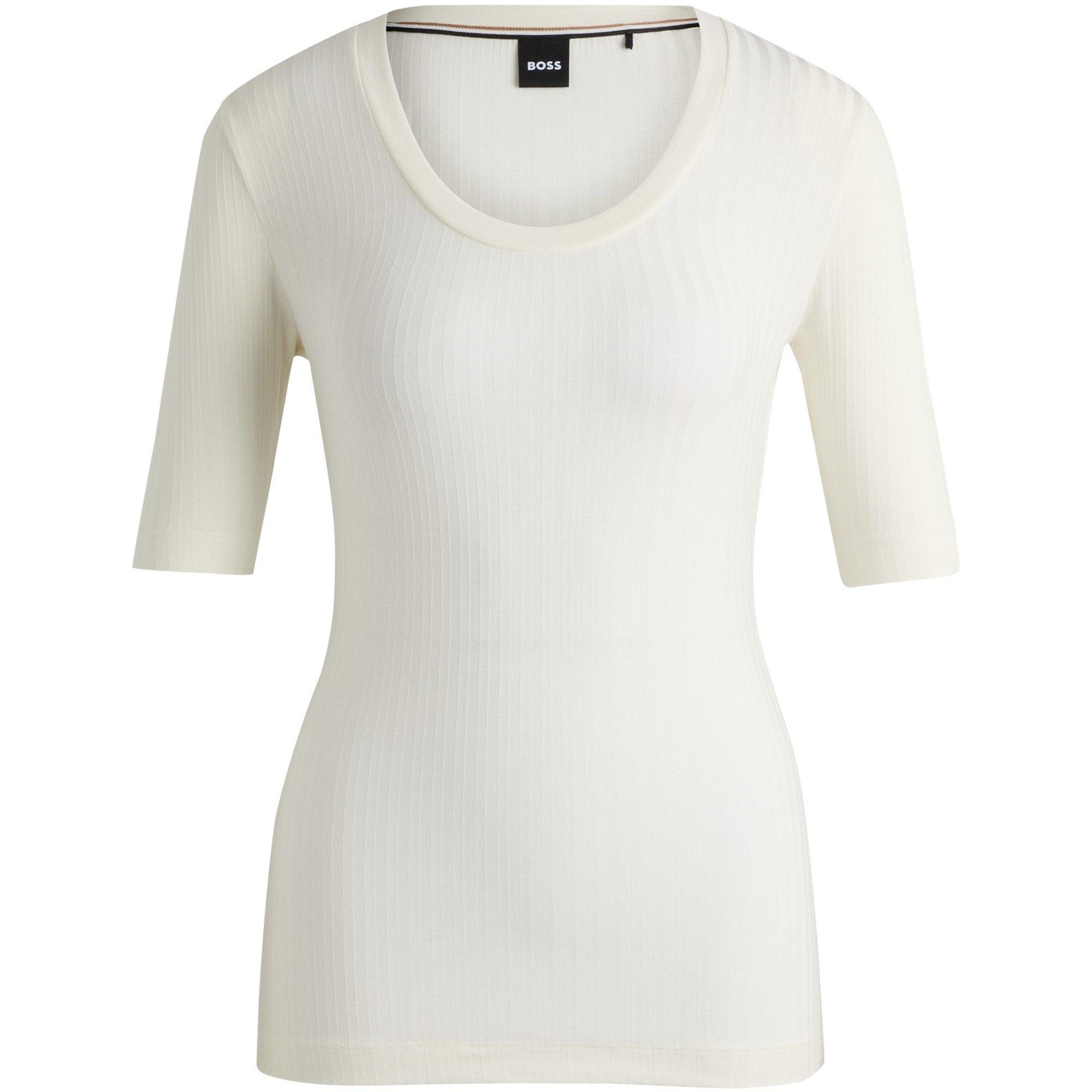 Open White - Boss - Women's Effilie Short Sleeve Polo Shirt