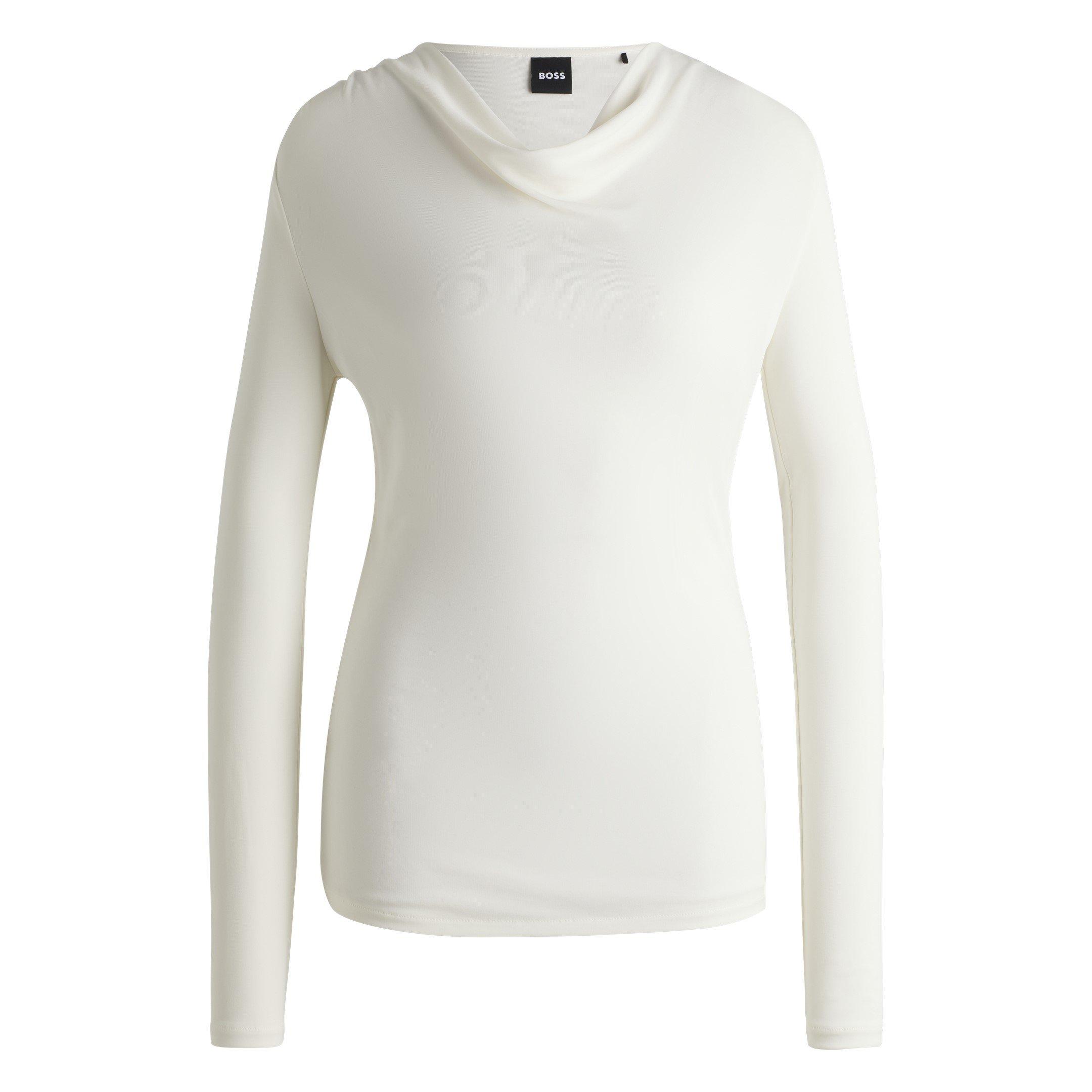 Boss Women's Eseyana Short Sleeve Polo Shirt - Open White - 10 (S)