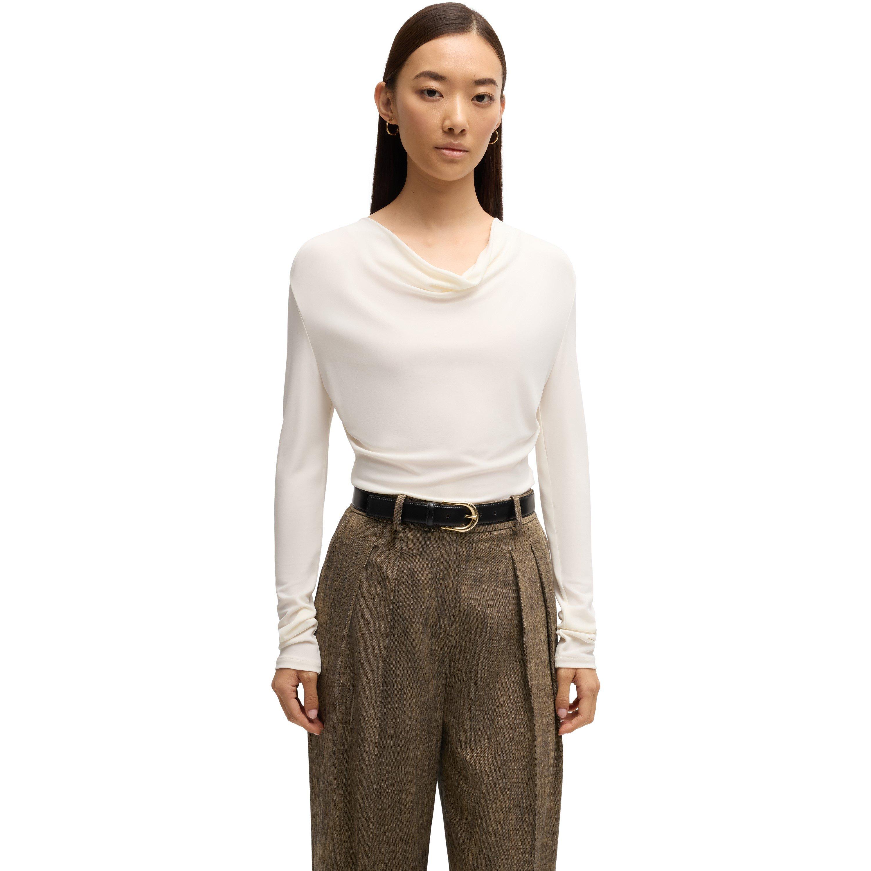 Open White - Boss - Women's Eseyana Short Sleeve Polo Shirt - 2