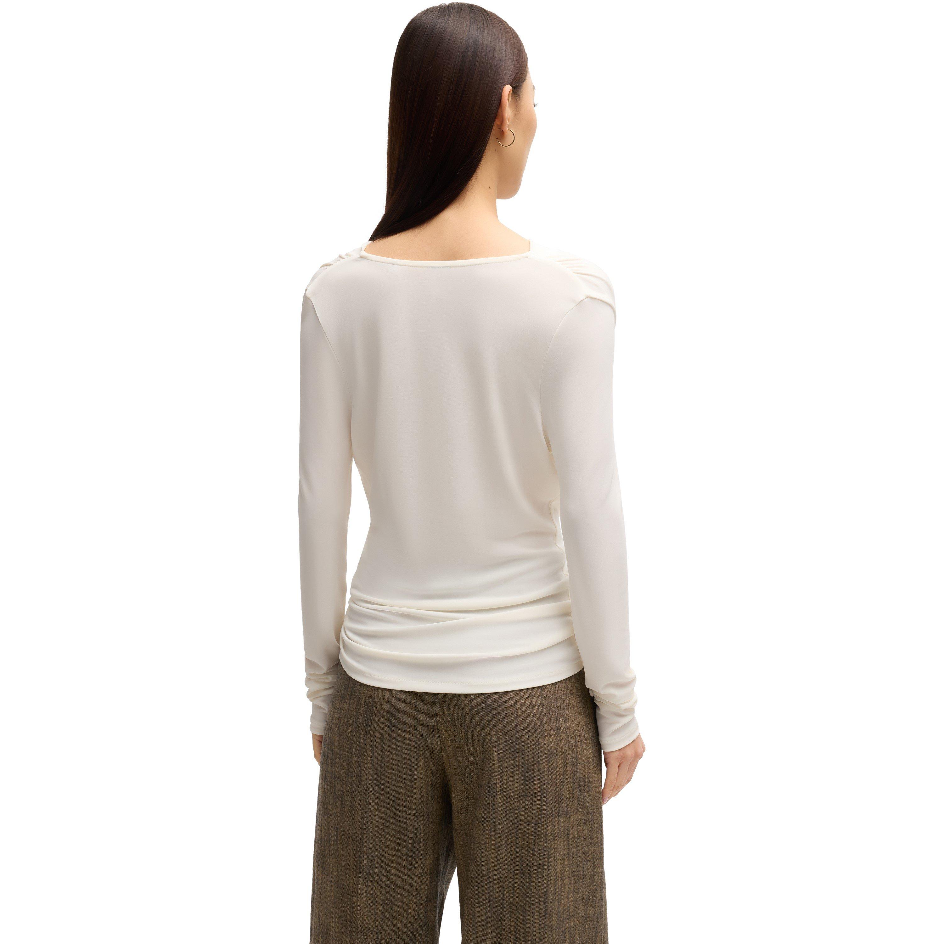 Open White - Boss - Women's Eseyana Short Sleeve Polo Shirt - 3