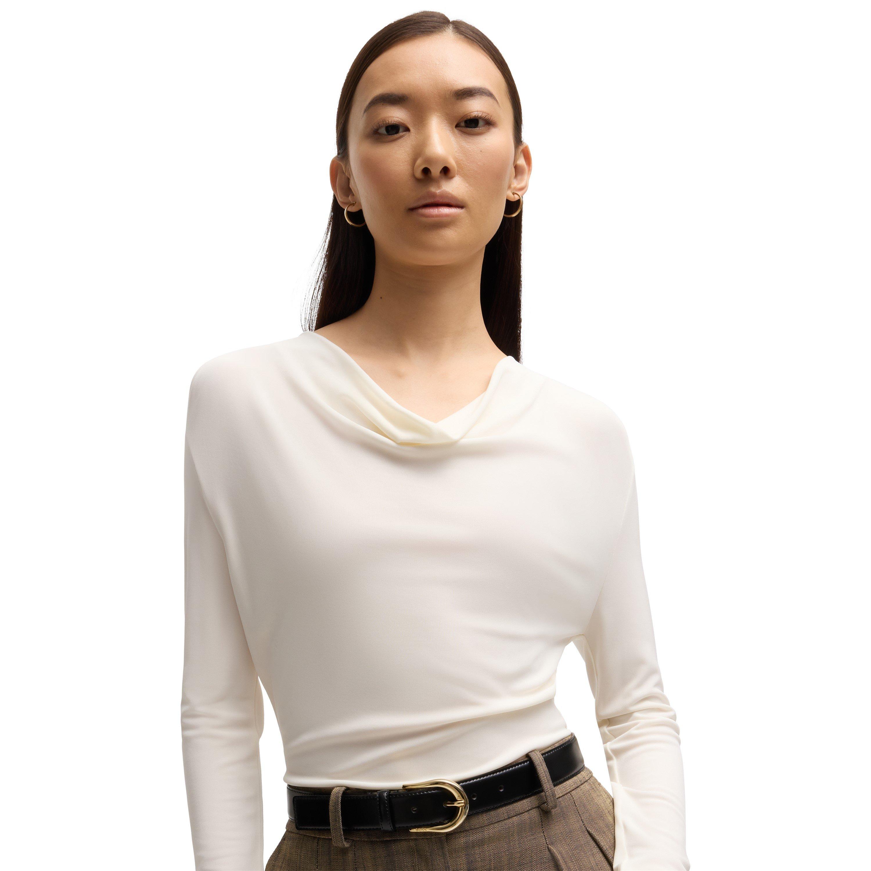 Open White - Boss - Women's Eseyana Short Sleeve Polo Shirt - 4