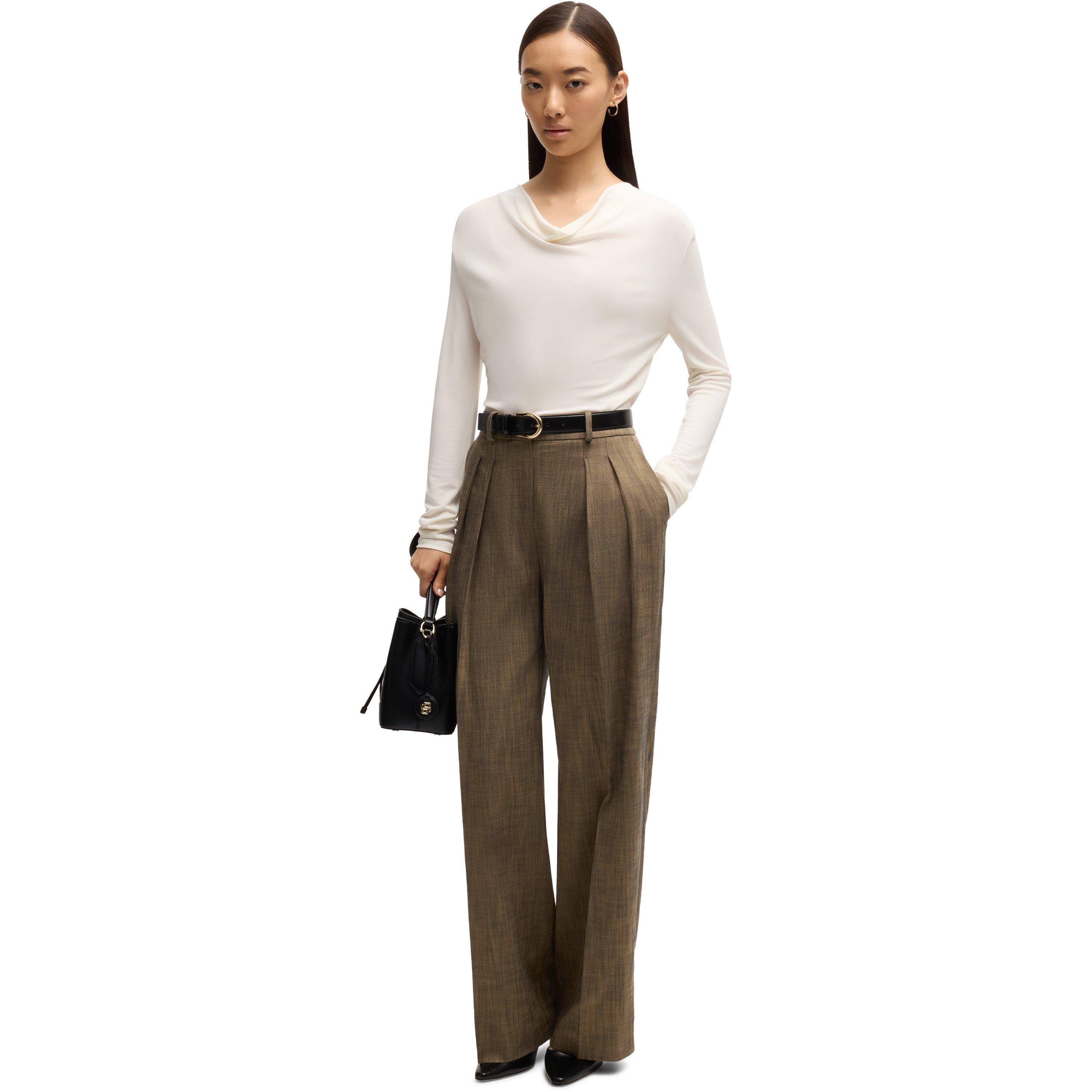 Open White - Boss - Women's Eseyana Short Sleeve Polo Shirt - 5