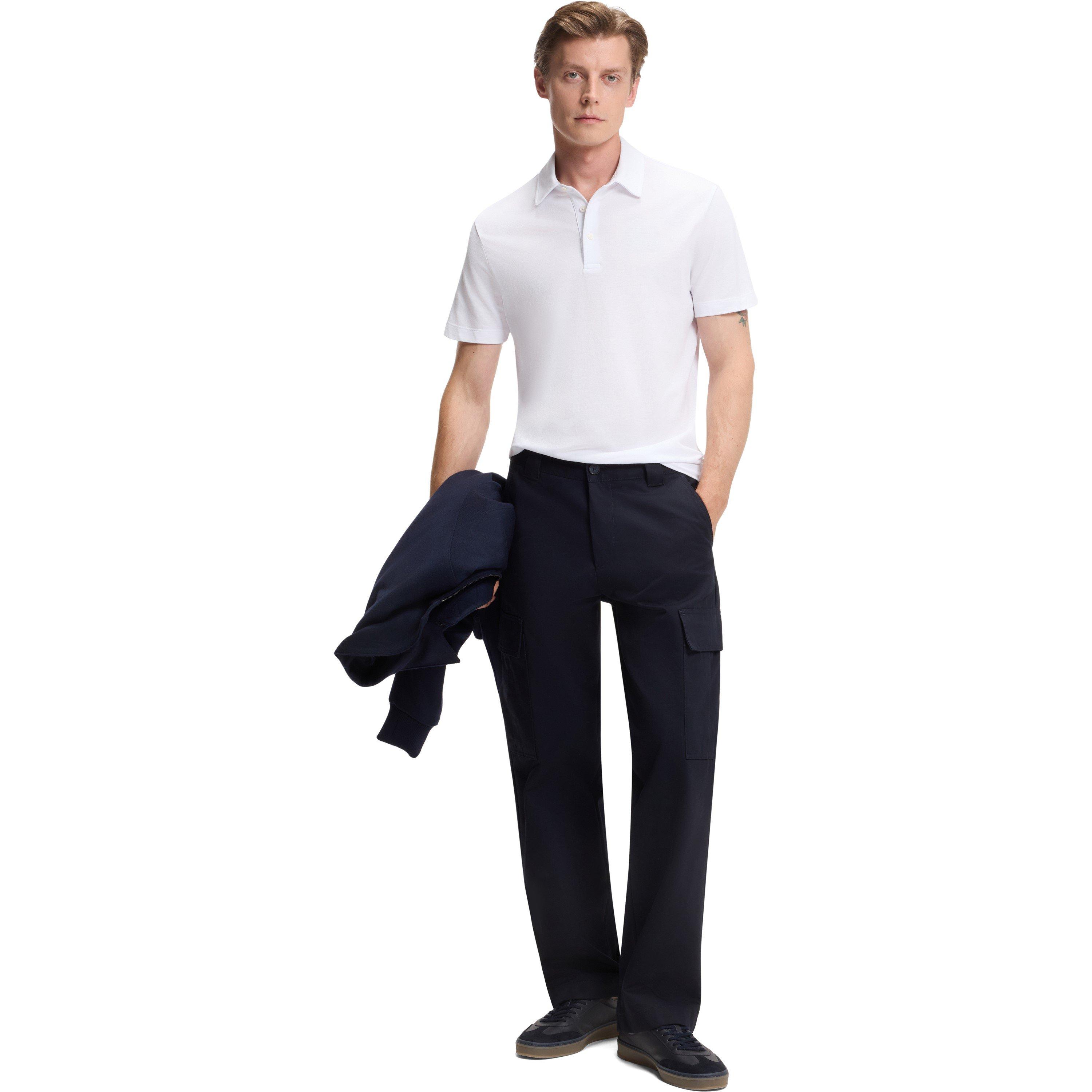 White 100 - Boss - Men's Parris Double Breasted Polo - 5