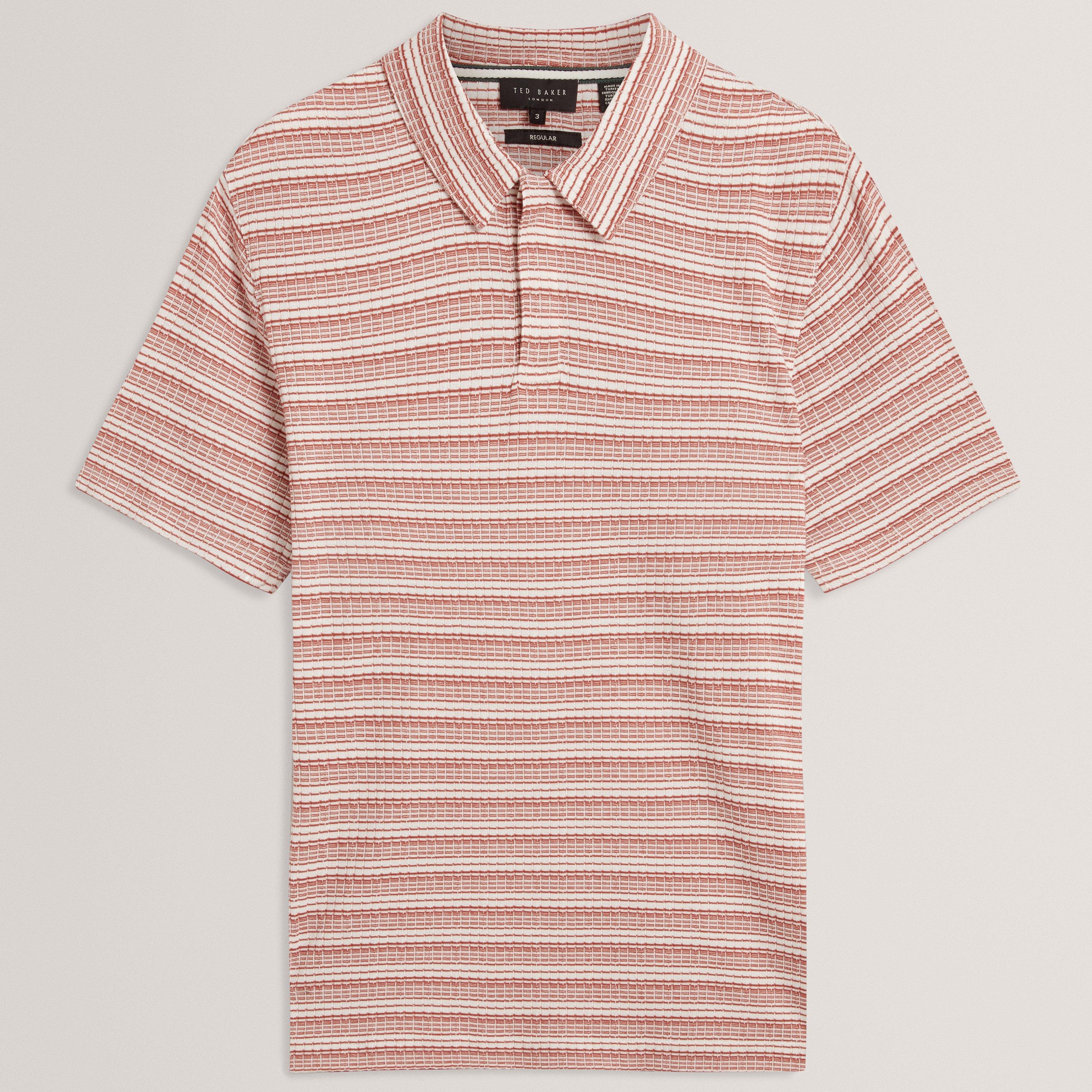 Red - Ted Baker - Ted SS Striped Polo Sn62 - 1