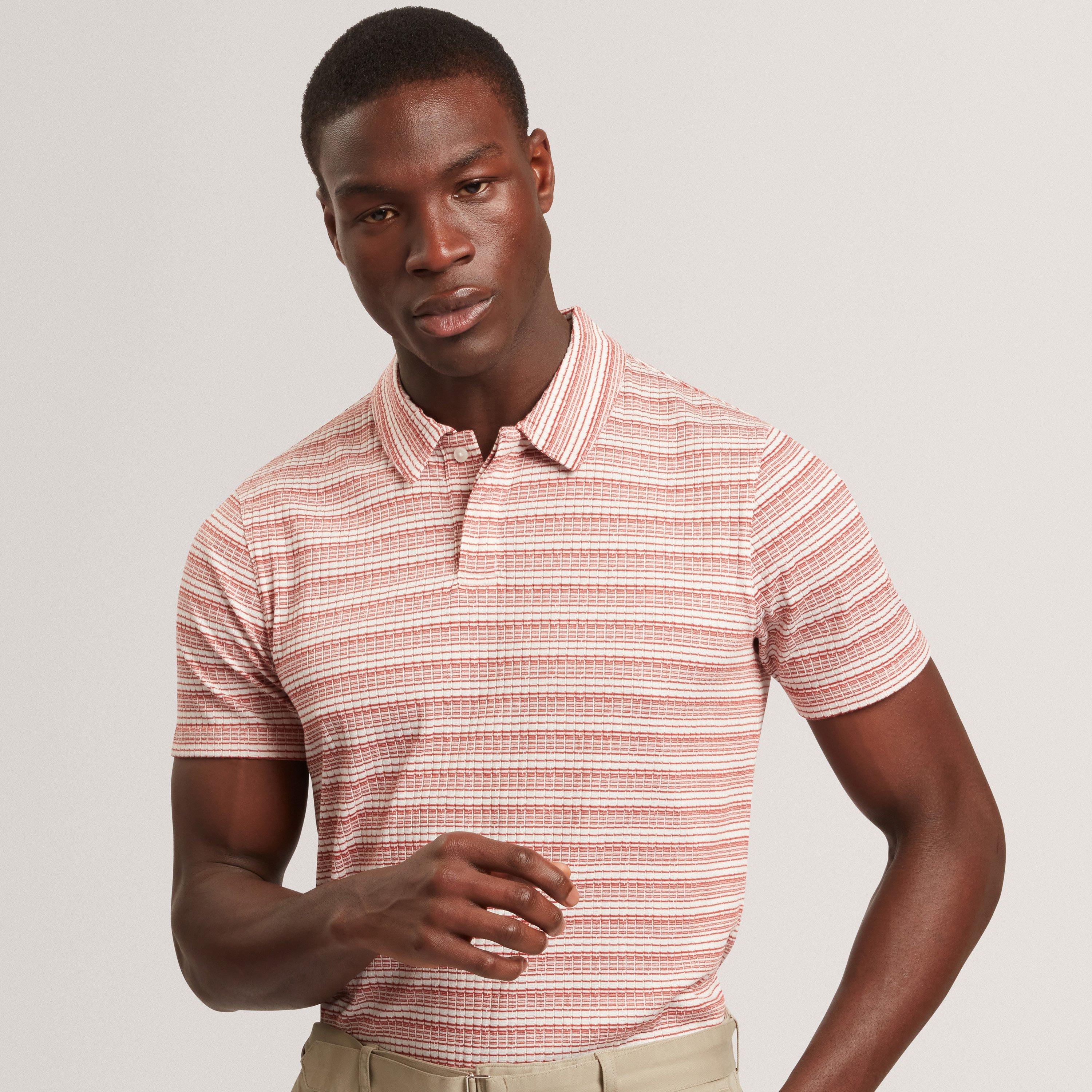 Red - Ted Baker - Ted SS Striped Polo Sn62 - 2