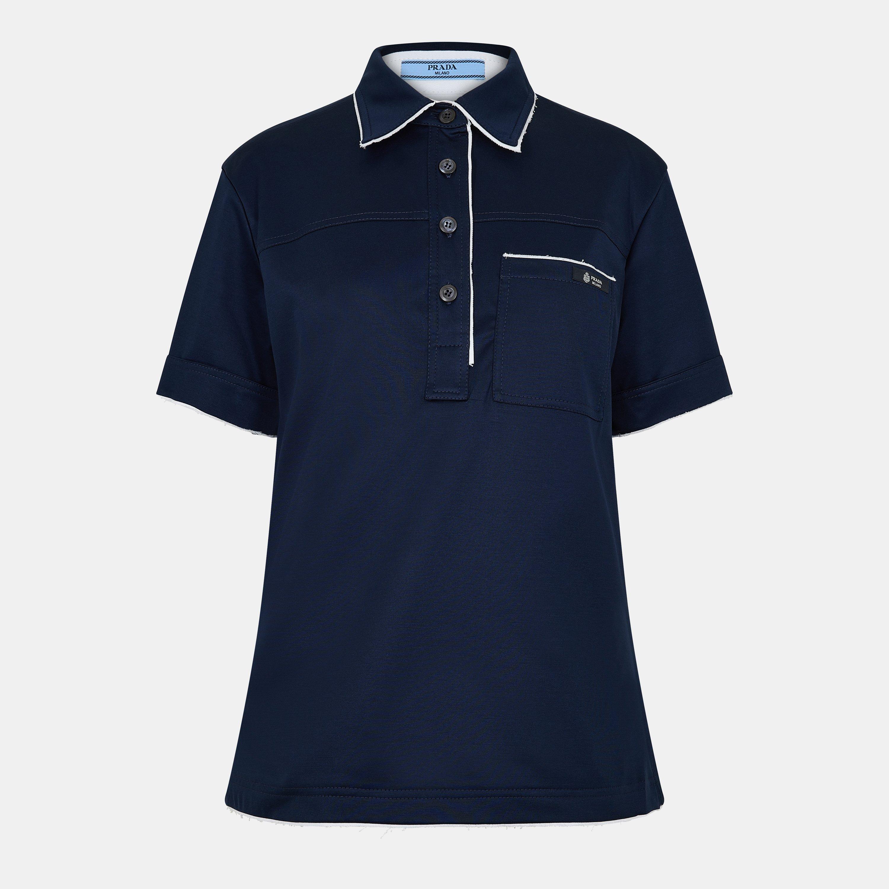 Prada Women's Short Sleeve Polo Shirt | Cruise Fashion