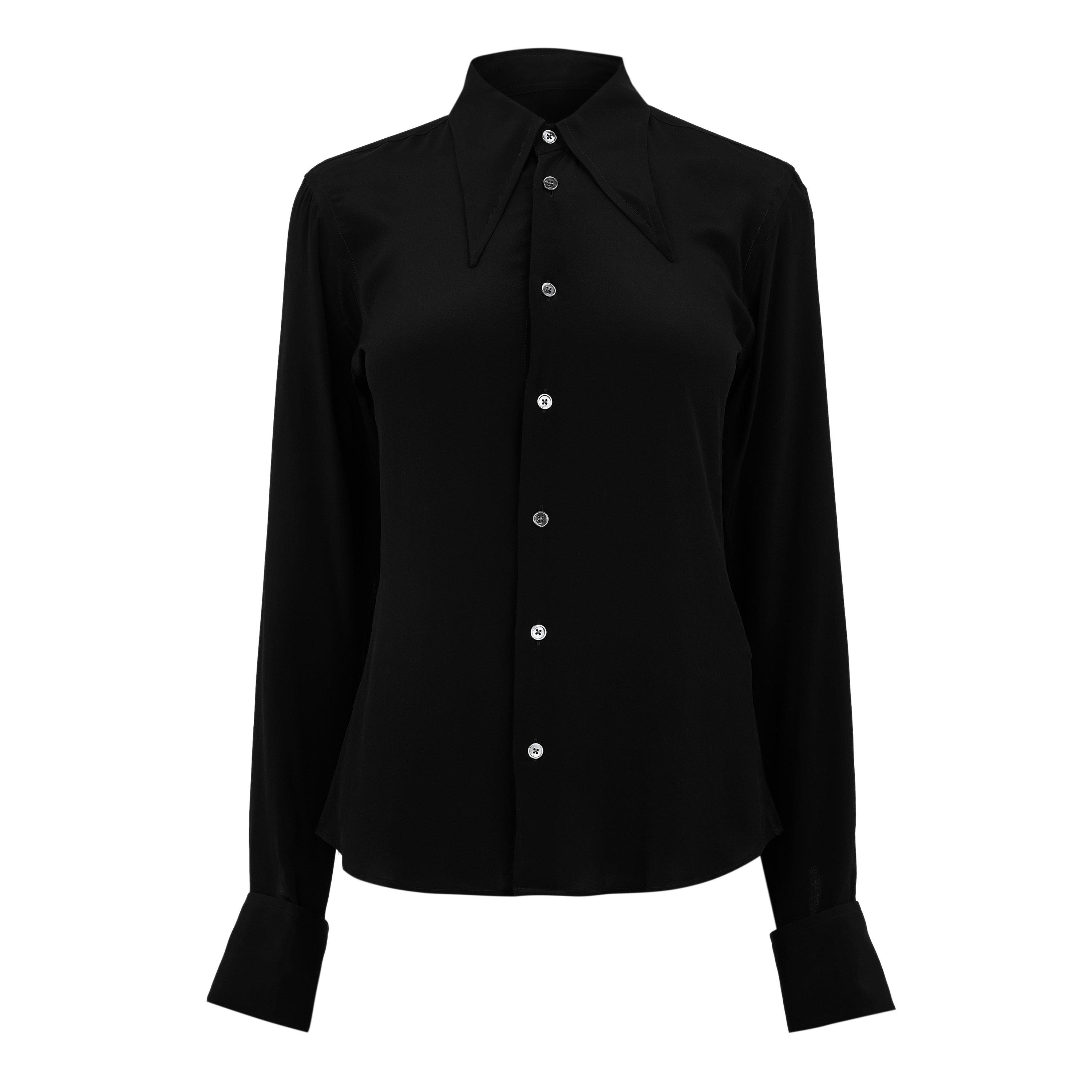Black - Ami Paris - Ami Collar Shrt Ld61 - 1