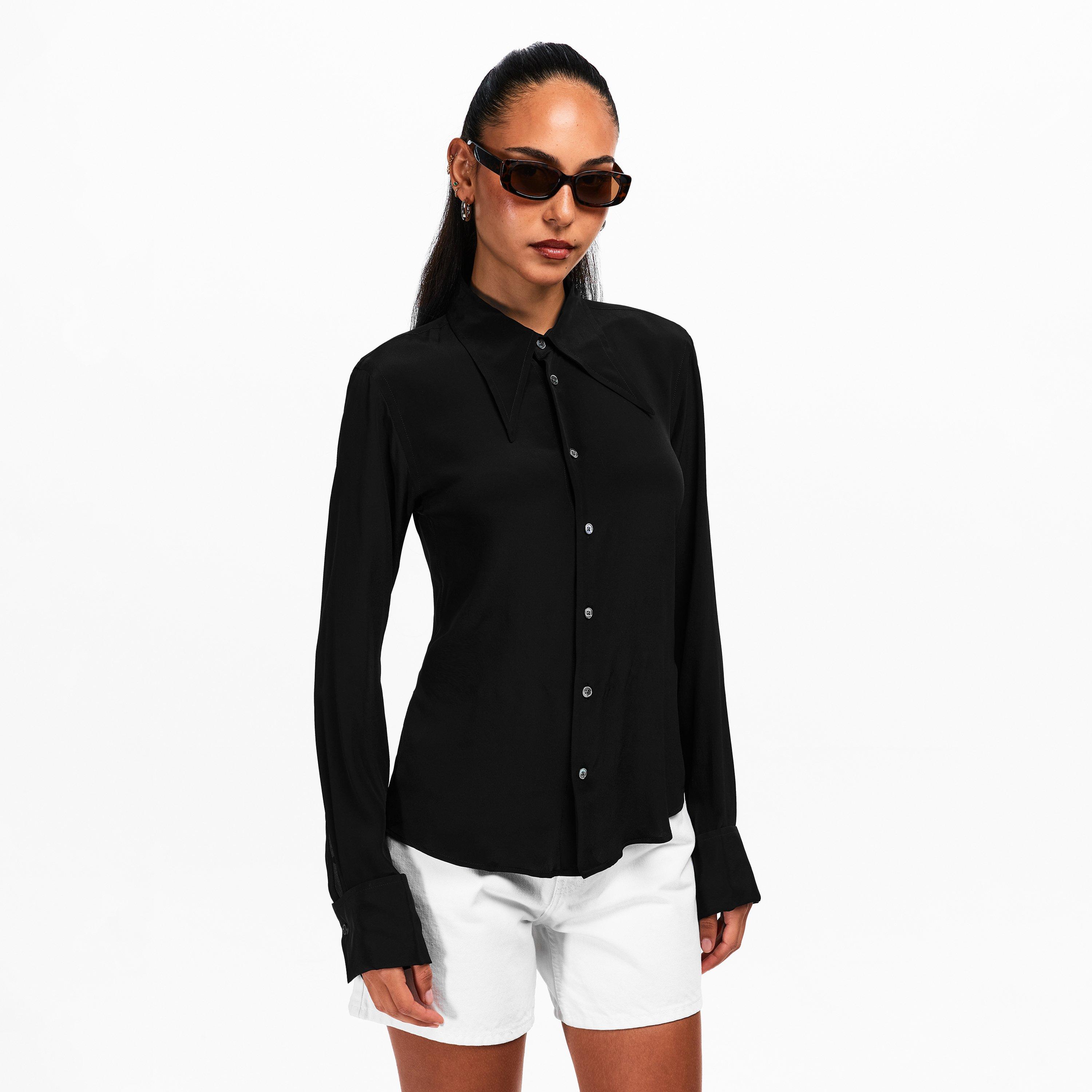 Black - Ami Paris - Ami Collar Shrt Ld61 - 3