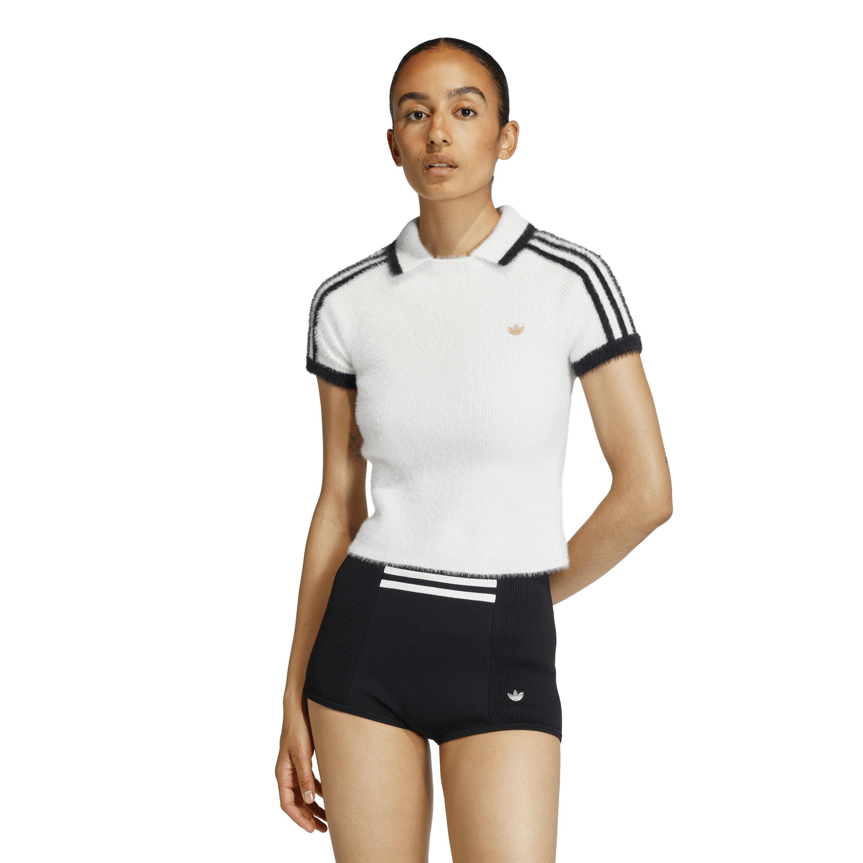 White - adidas Originals - Women's Short Sleeve Polo Shirt - 2
