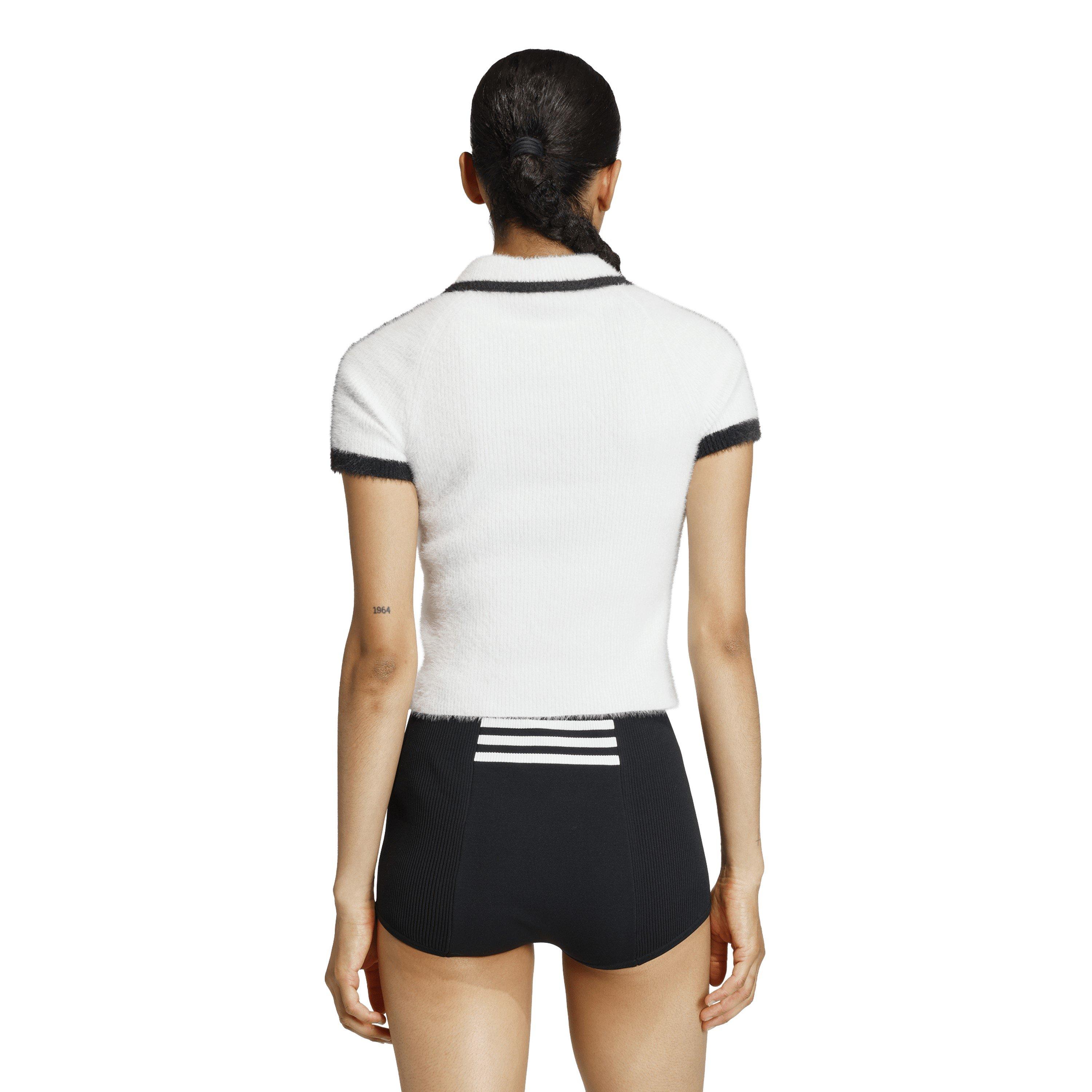 White - adidas Originals - Women's Short Sleeve Polo Shirt - 3