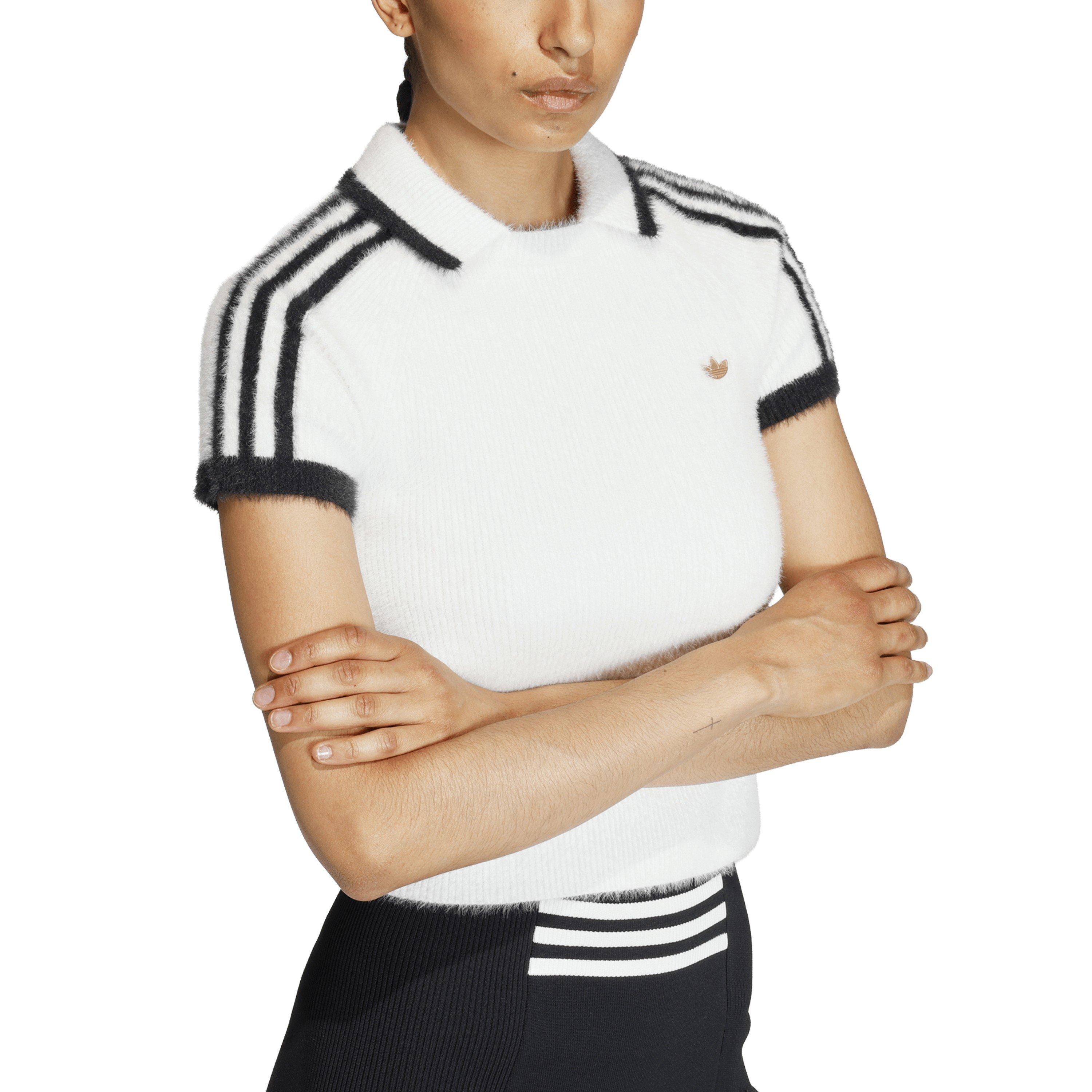 White - adidas Originals - Women's Short Sleeve Polo Shirt - 6