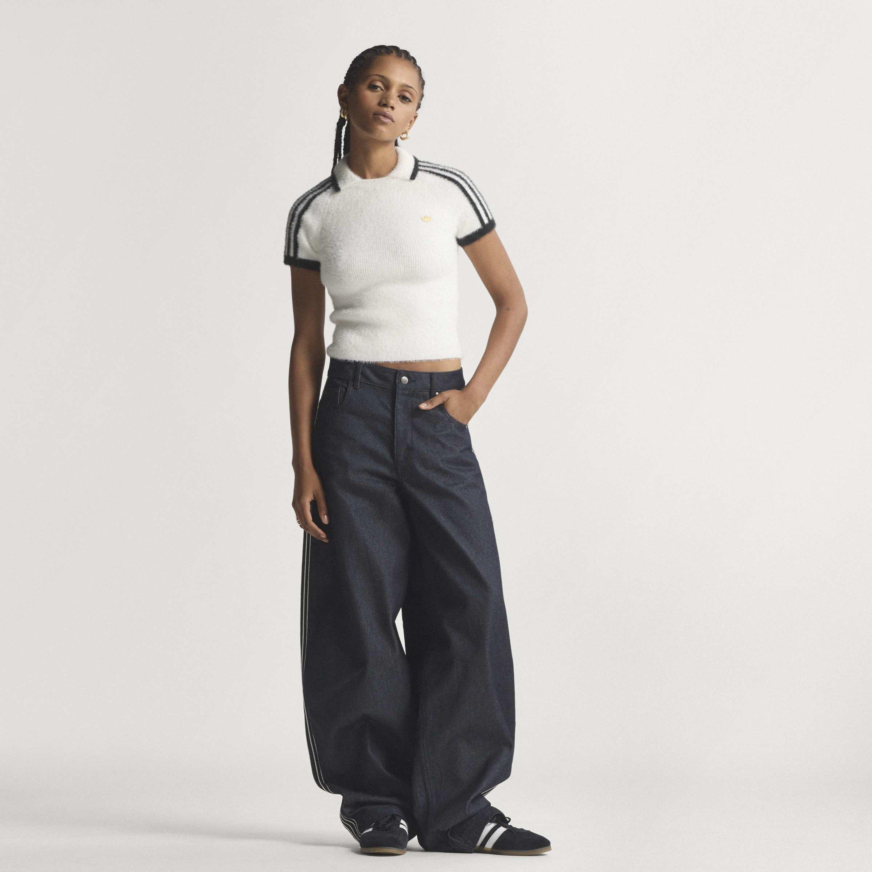 White - adidas Originals - Women's Short Sleeve Polo Shirt - 7