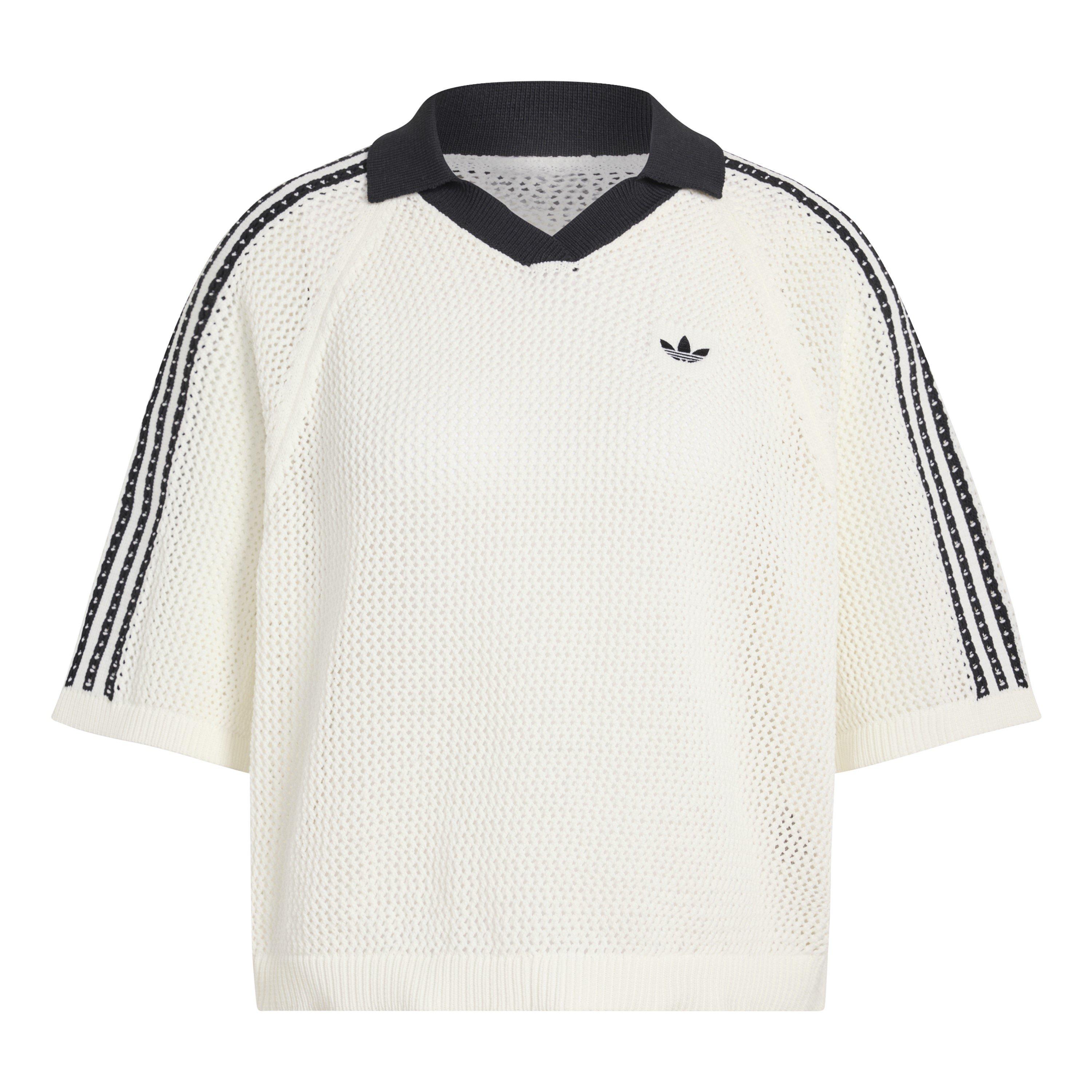 Off White - adidas Originals - Women's Short Sleeve Polo Shirt - 1